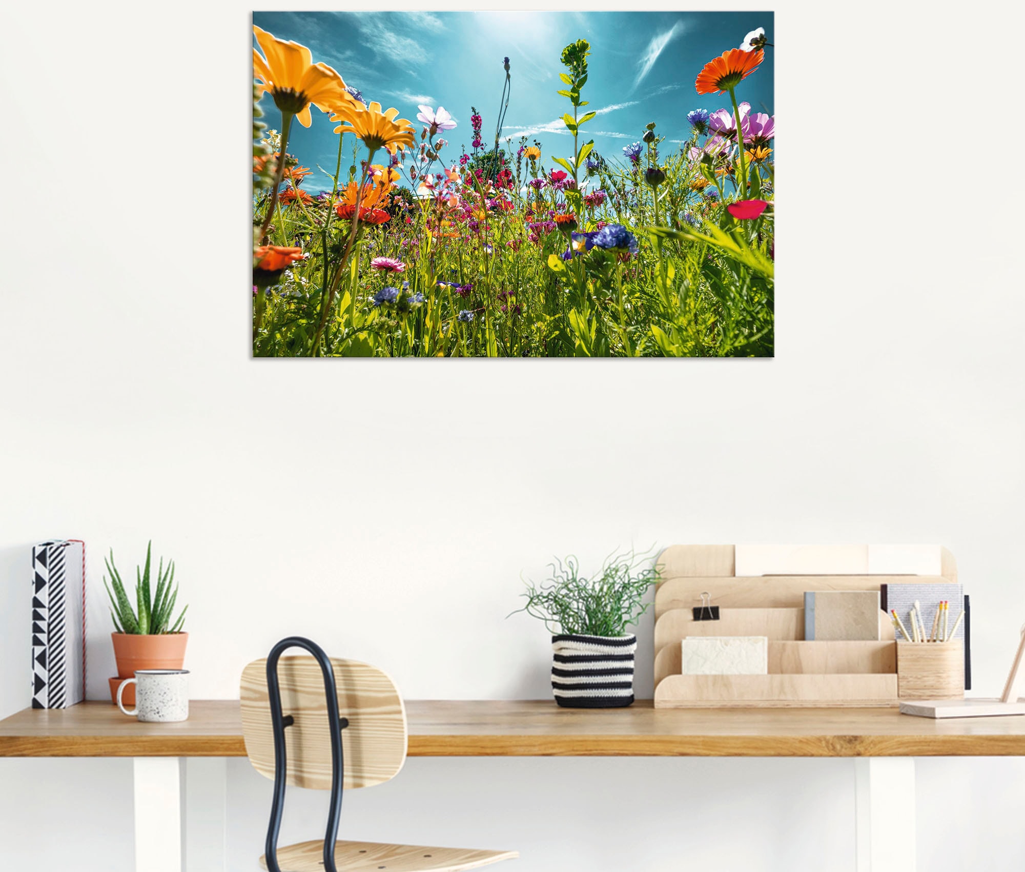 Artland Wandbild »Buntes Blumenfeld«, Blumenwiese, (1 St.), als Alubild, Outdoorbild, Leinwandbild, Poster, Wandaufkleber