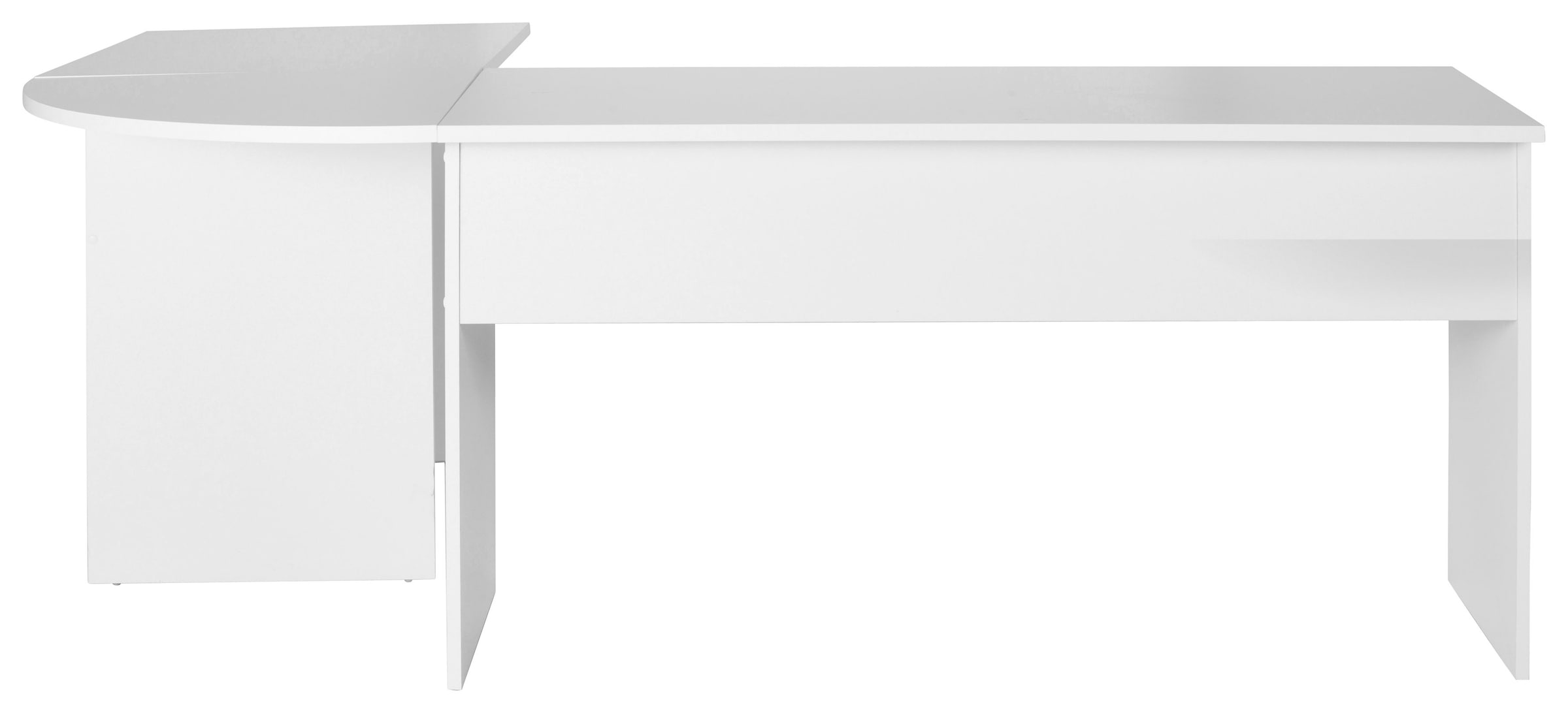 FMD Eckschreibtisch, Winkel-Schreibtisch, beidseitig montierbar, Maße 205/155x75,4x65,0 cm
