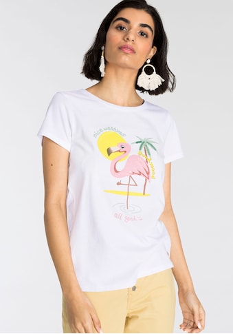 AJC T-Shirt, mit sommerlichen Flamingo-Druck - NEUE KOLLEKTION kaufen