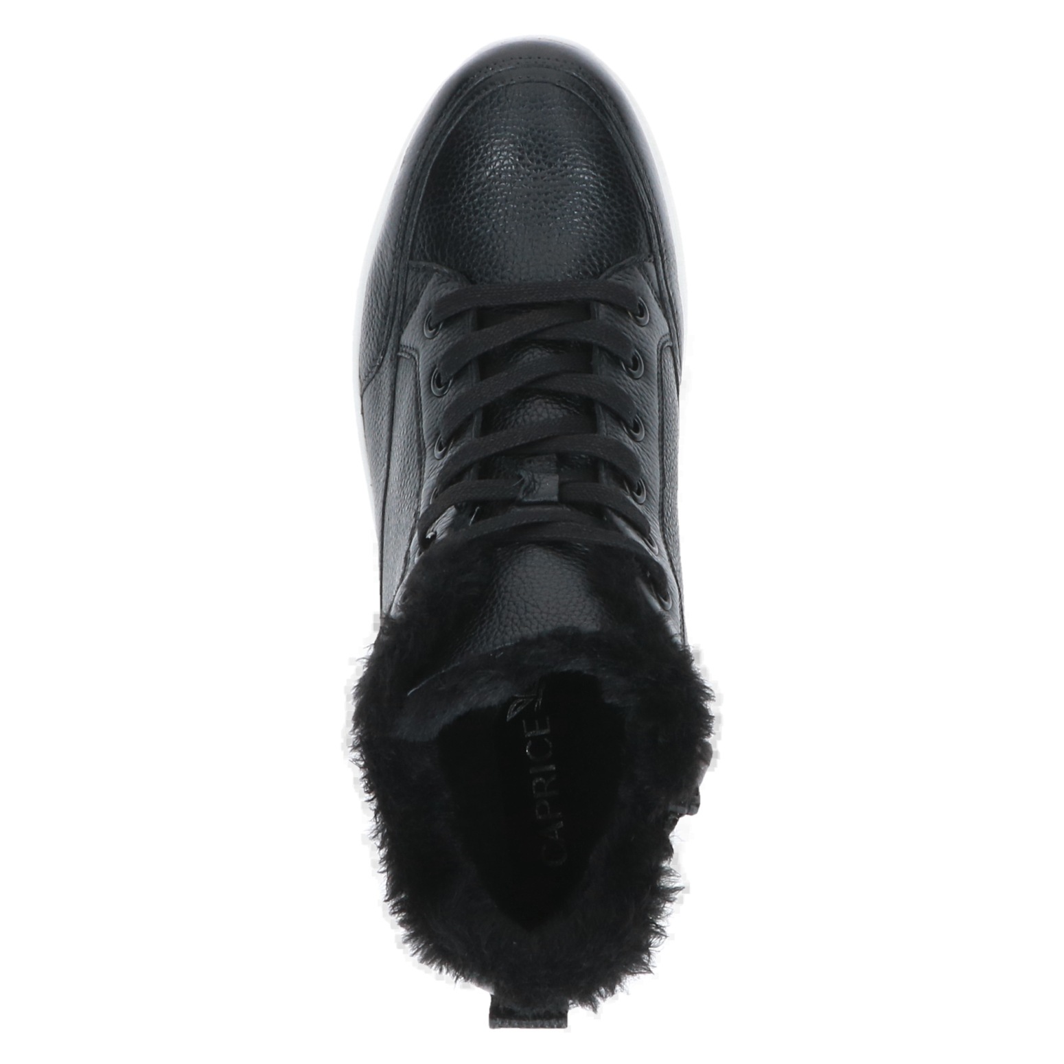 Caprice Winterboots  , Keilabsatz, Schnürboots, Outdoorschuh mit Fellimitat am Kragen