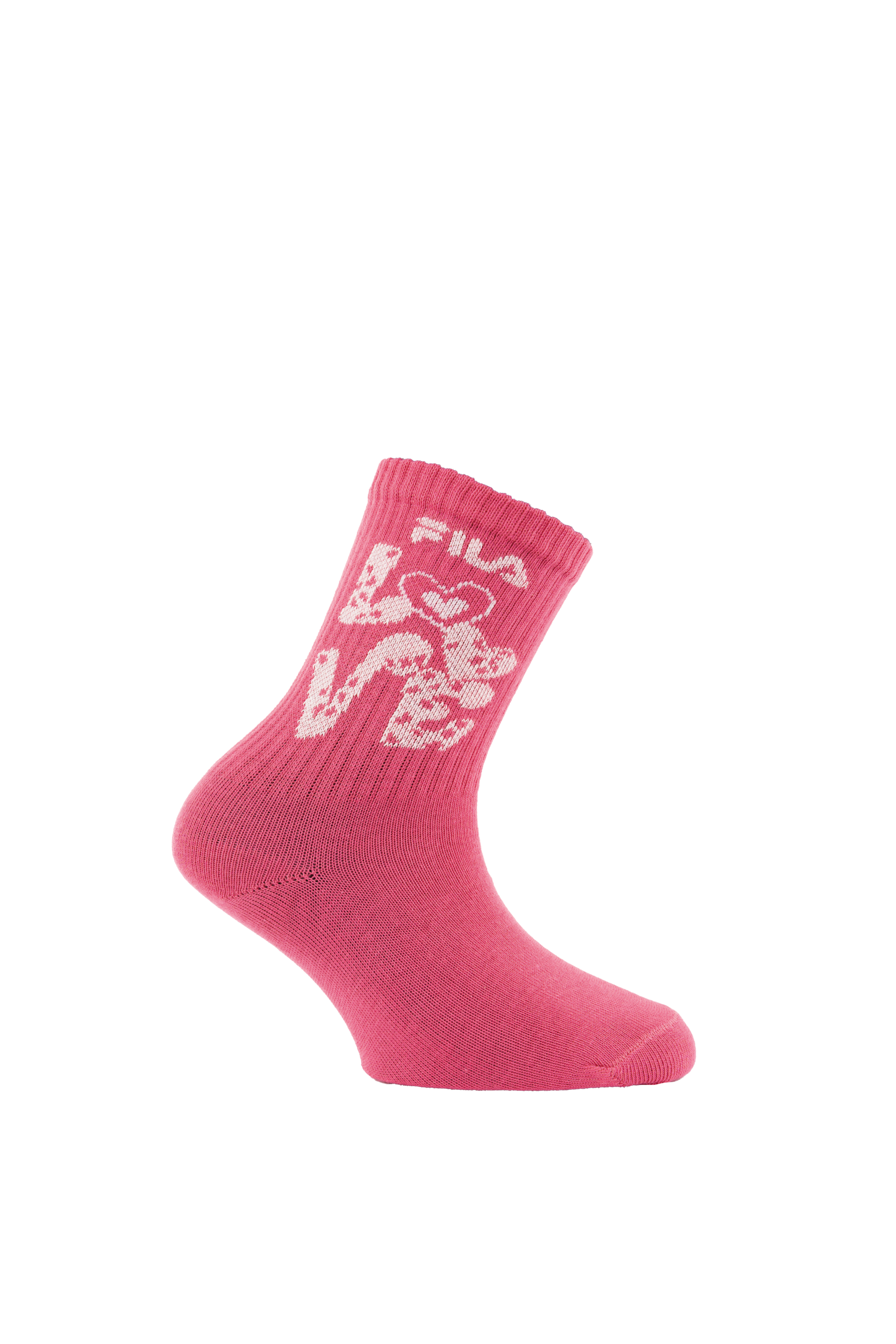 Fila Socken 6 Paar,  mit breitem Rippenbündchen, Cotton-Mix, Love-Design