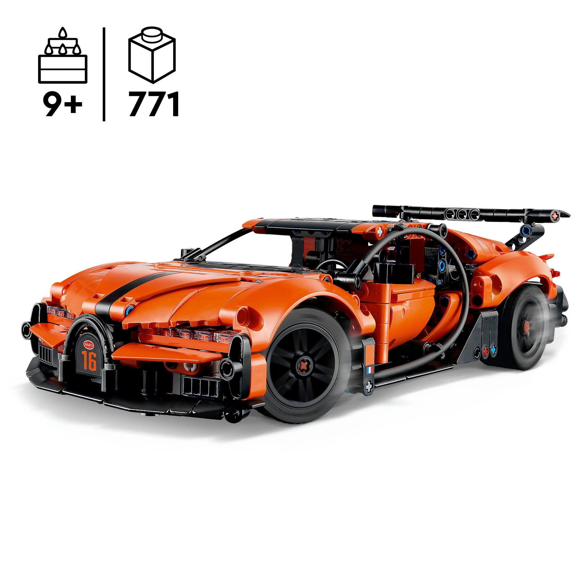 LEGO® Konstruktionsspielsteine »Bugatti Chiron Pur Sport Hypercar (42222), LEGO Technic«