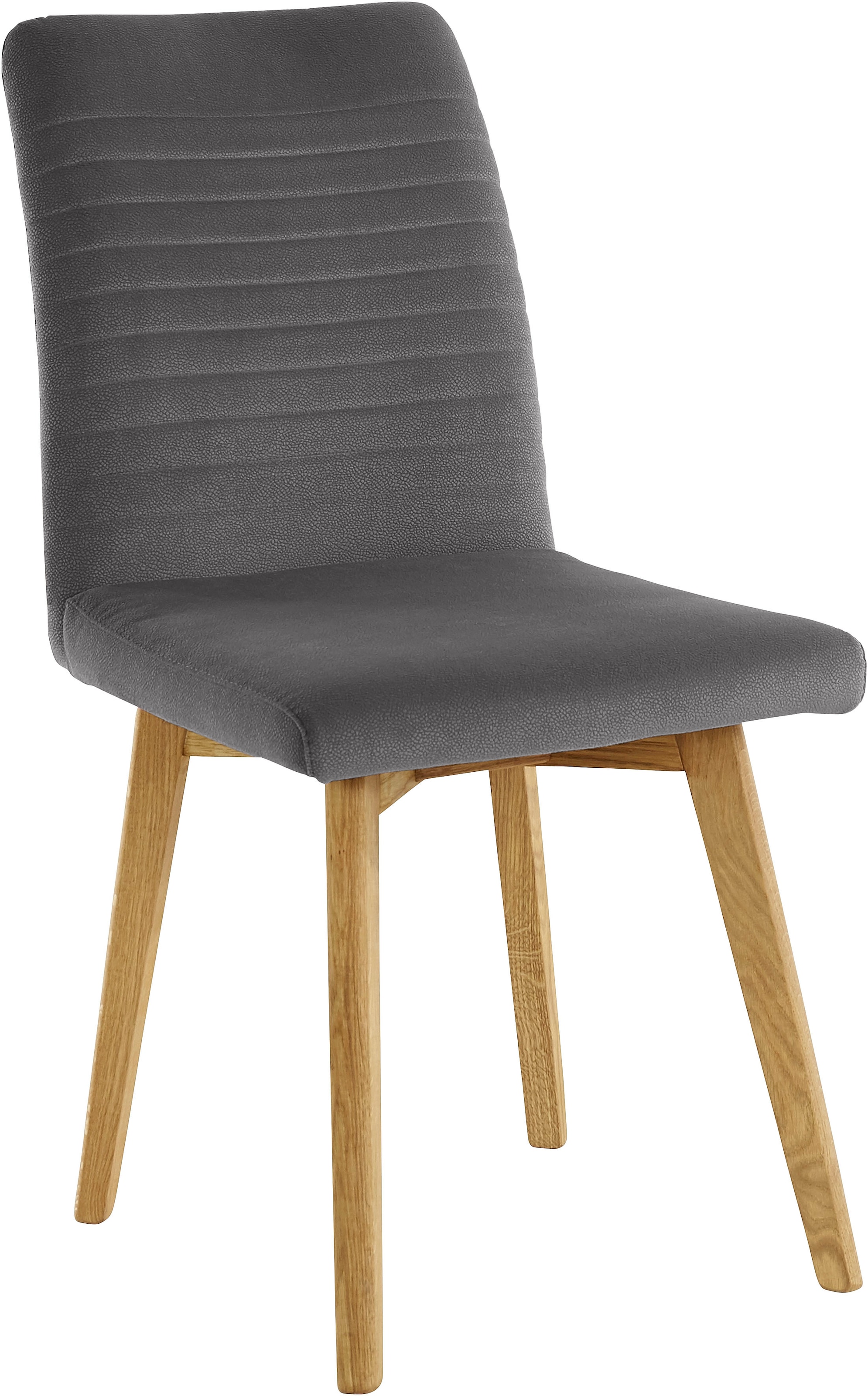 OTTO products Esszimmerstuhl »Alessja«, (Set), 2 St., Microfaser, Bezug aus Microfaser, Gestell aus Eiche Massivholz