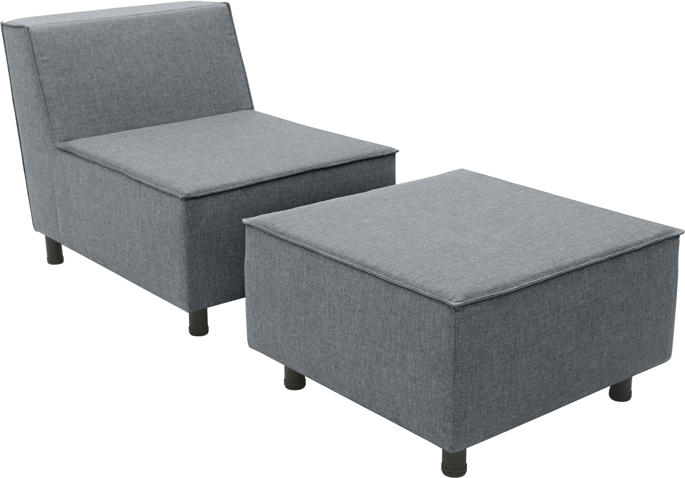 DOMO collection Sofaelement »Sonna, individuell zusammenstellbar«, Einzelelemente für Terrasse, Garten und Balkon, speziell für Outdoor