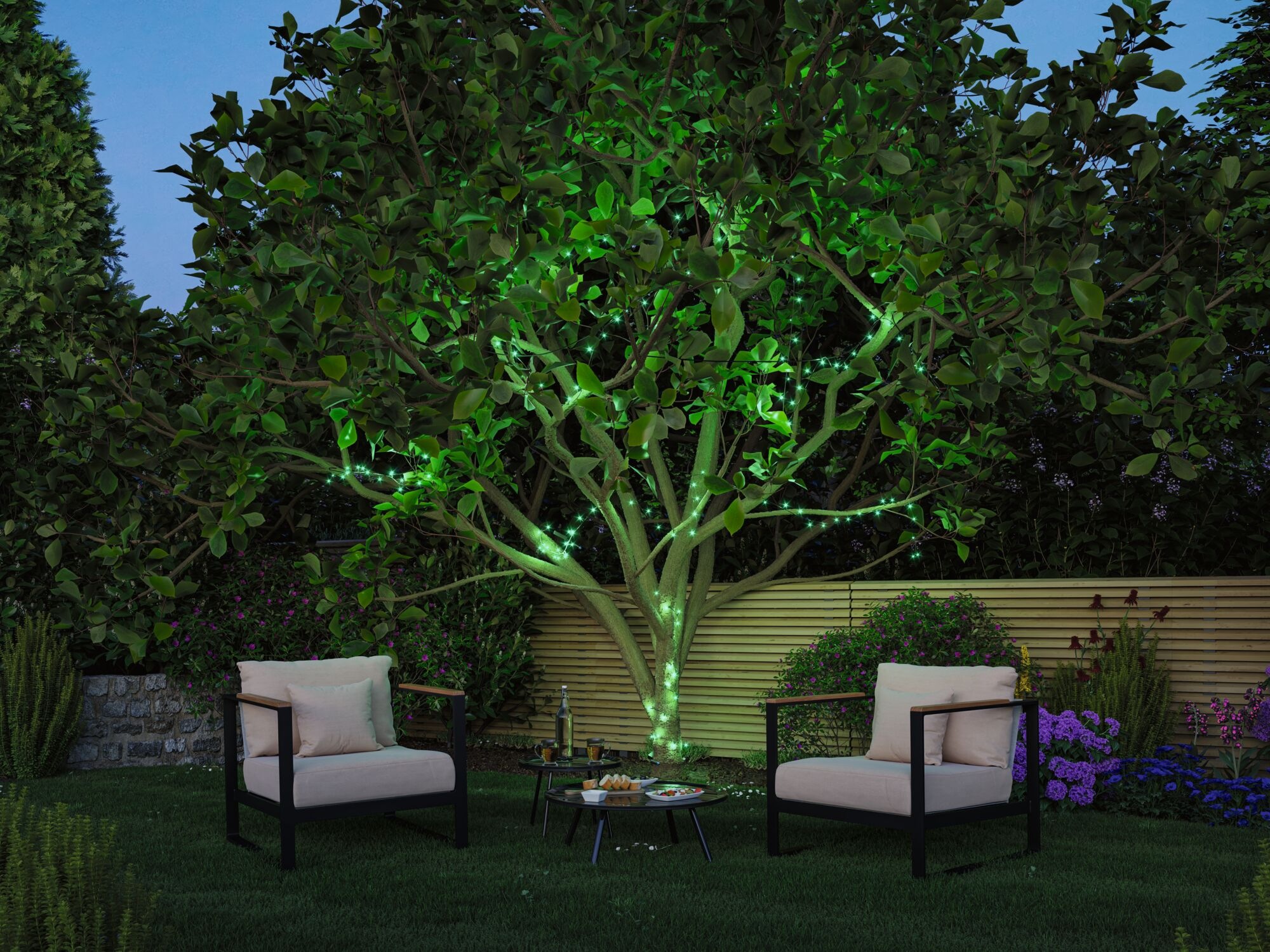 Paulmann LED-Lichterkette »Yuna IP44 Schwarz« 1 Stk.-flammig dimmbar