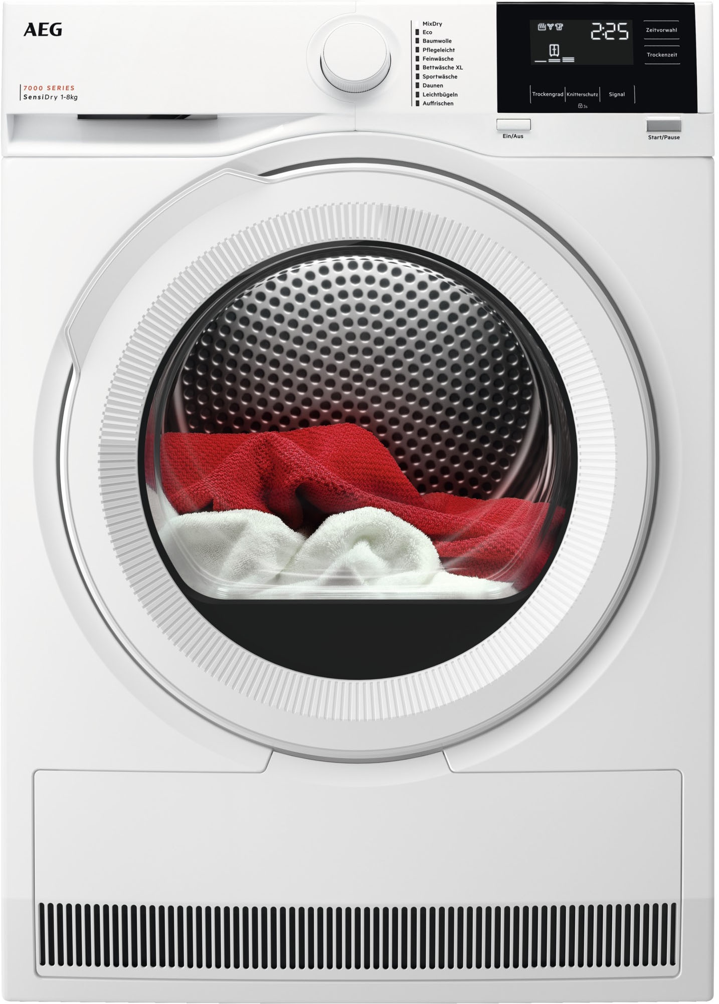 AEG Series 7000 TR7T60680 Wäschetrockner Freistehend Frontlader 8 kg Weiß
