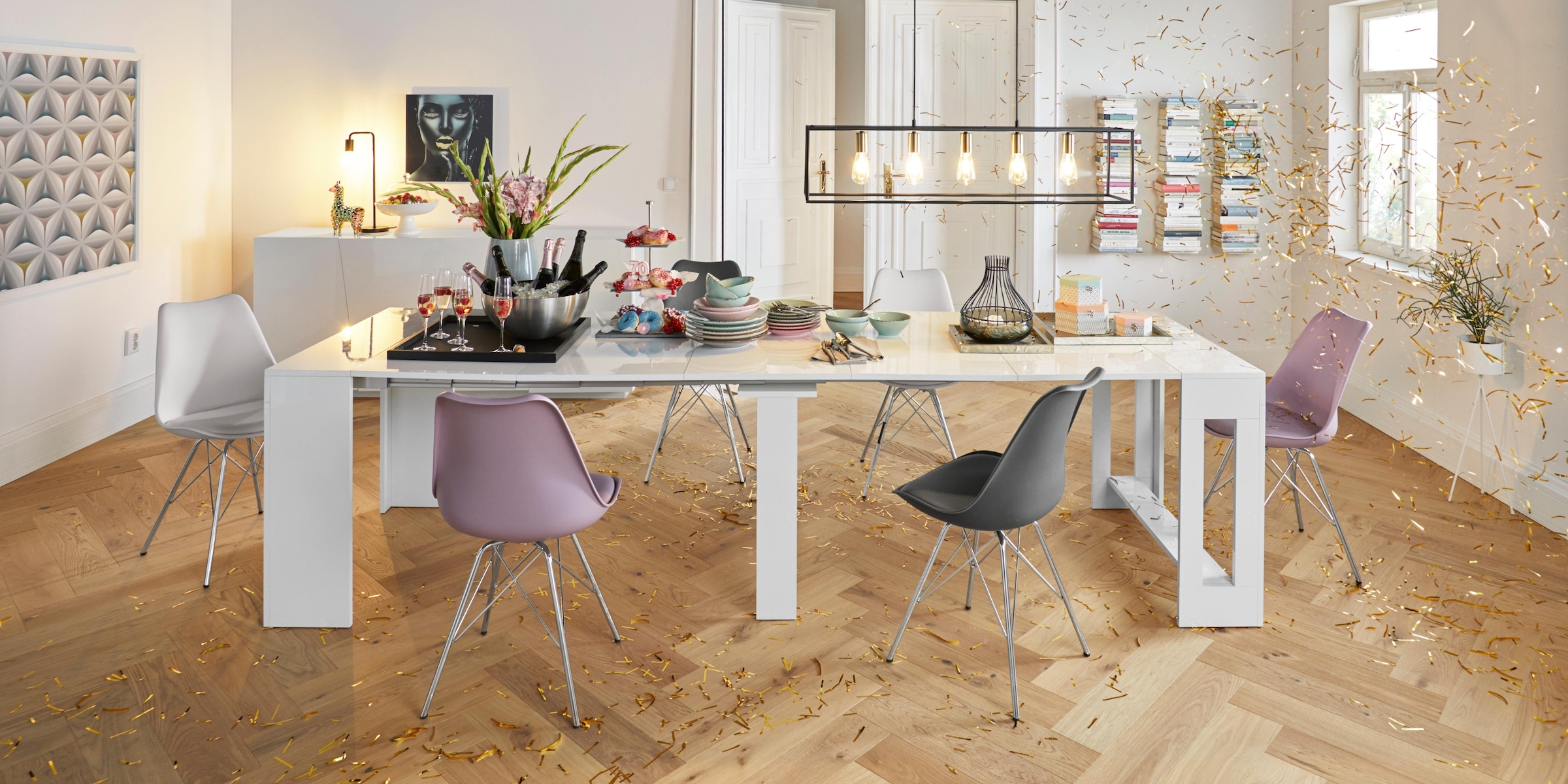 INOSIGN Sideboard »Vega«, Kommode mit 4 Türen, Breite 200 cm