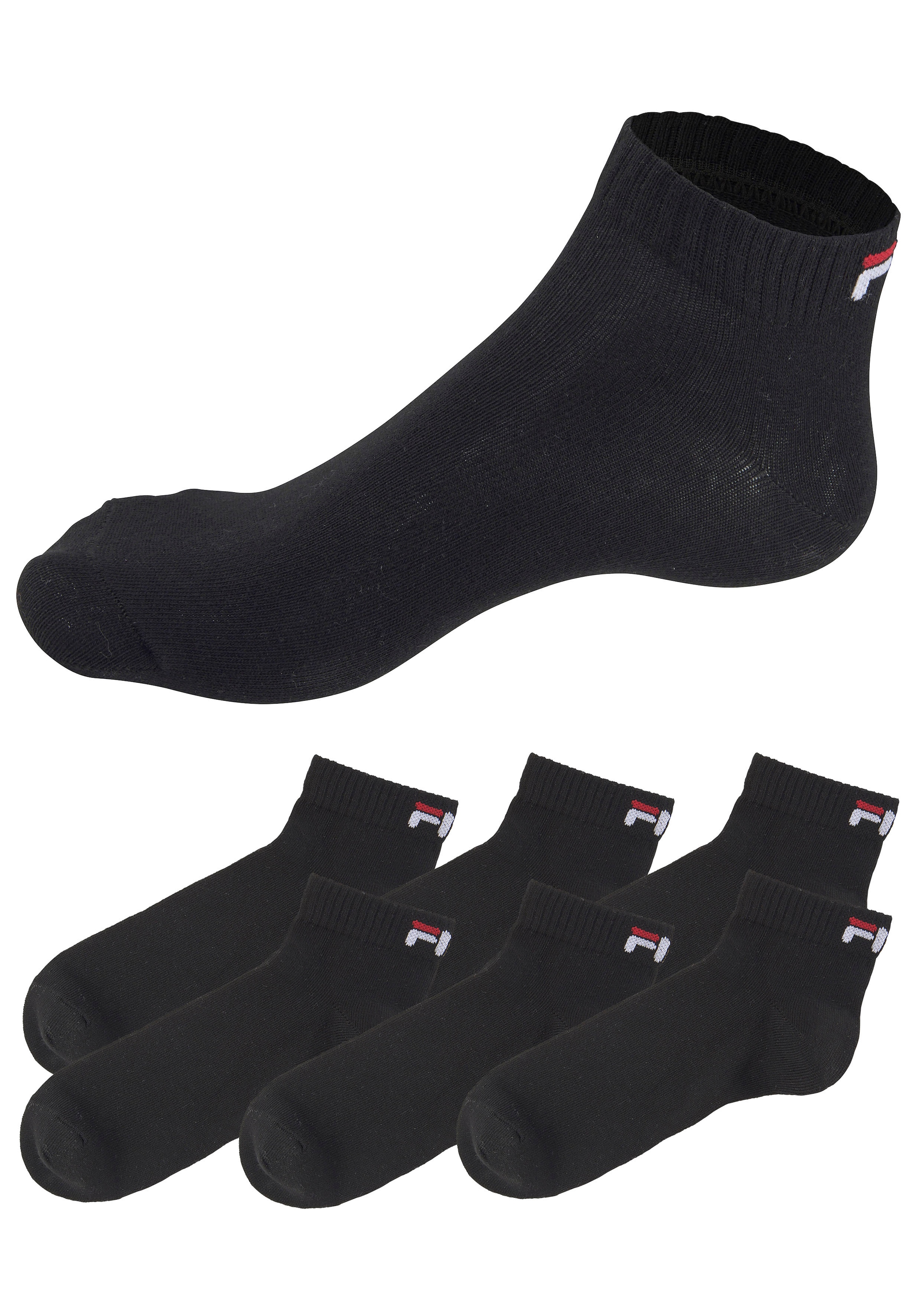 Fila Kurzsocken, (6er Pack), mit eingestricktem Logo