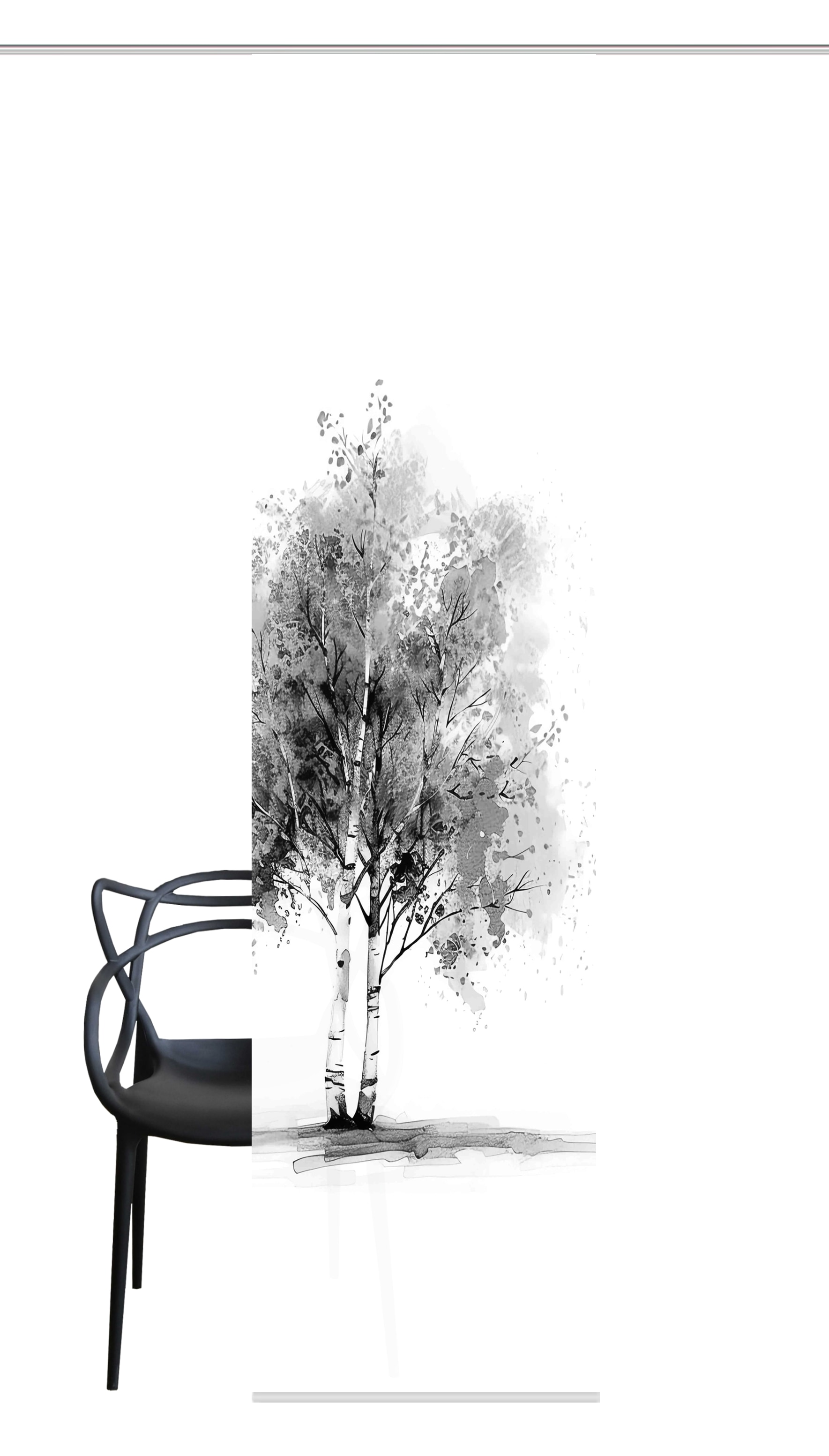 HOME WOHNIDEEN Schiebegardine »TREE« Paneelwagen 1 Stk. tlg. Schiebewand Seidenoptik, Digitaldruck