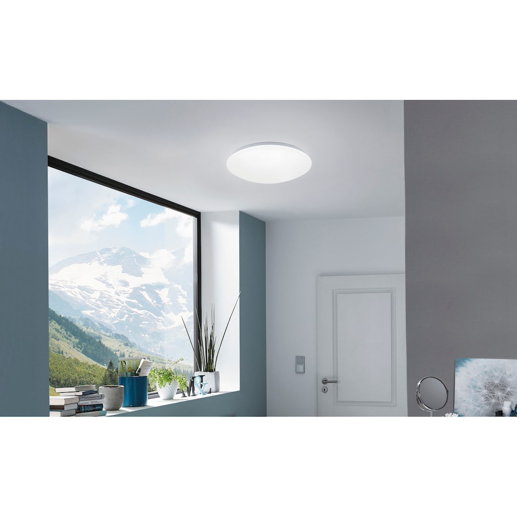 EGLO LED Deckenleuchte »GIRON-C«, 1 flammig-flammig, Smart Home Deckenlampe Ø30cm, dimmbar, Weißtöne und Farben einstellbar