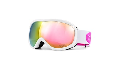 Snowboardbrille »Ski- und Snowboard-Brille pink/weiss STEEZE«