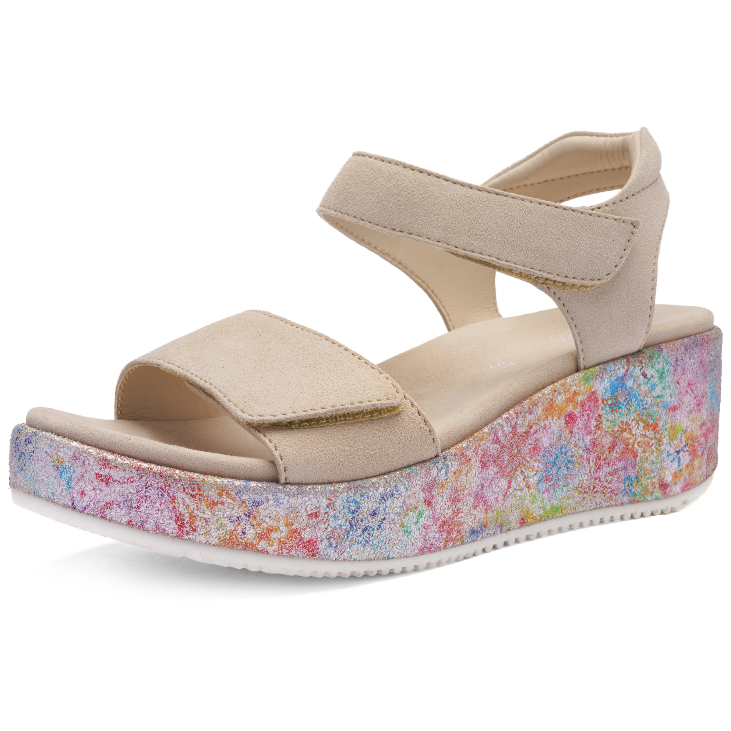 Ara Keilsandalette »RIMINI«  Riemchensandale, Sommerschuh mit Klettverschlüsse, G-Weite