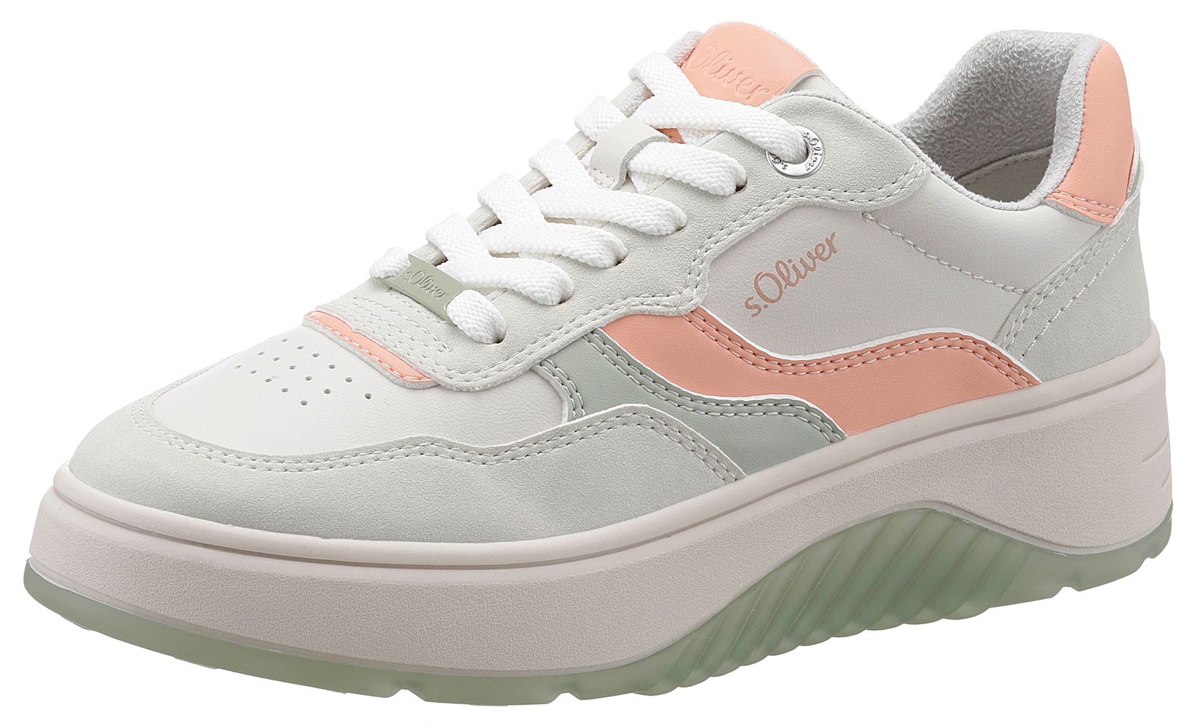 s.Oliver Plateausneaker im trendigen Retro-Look