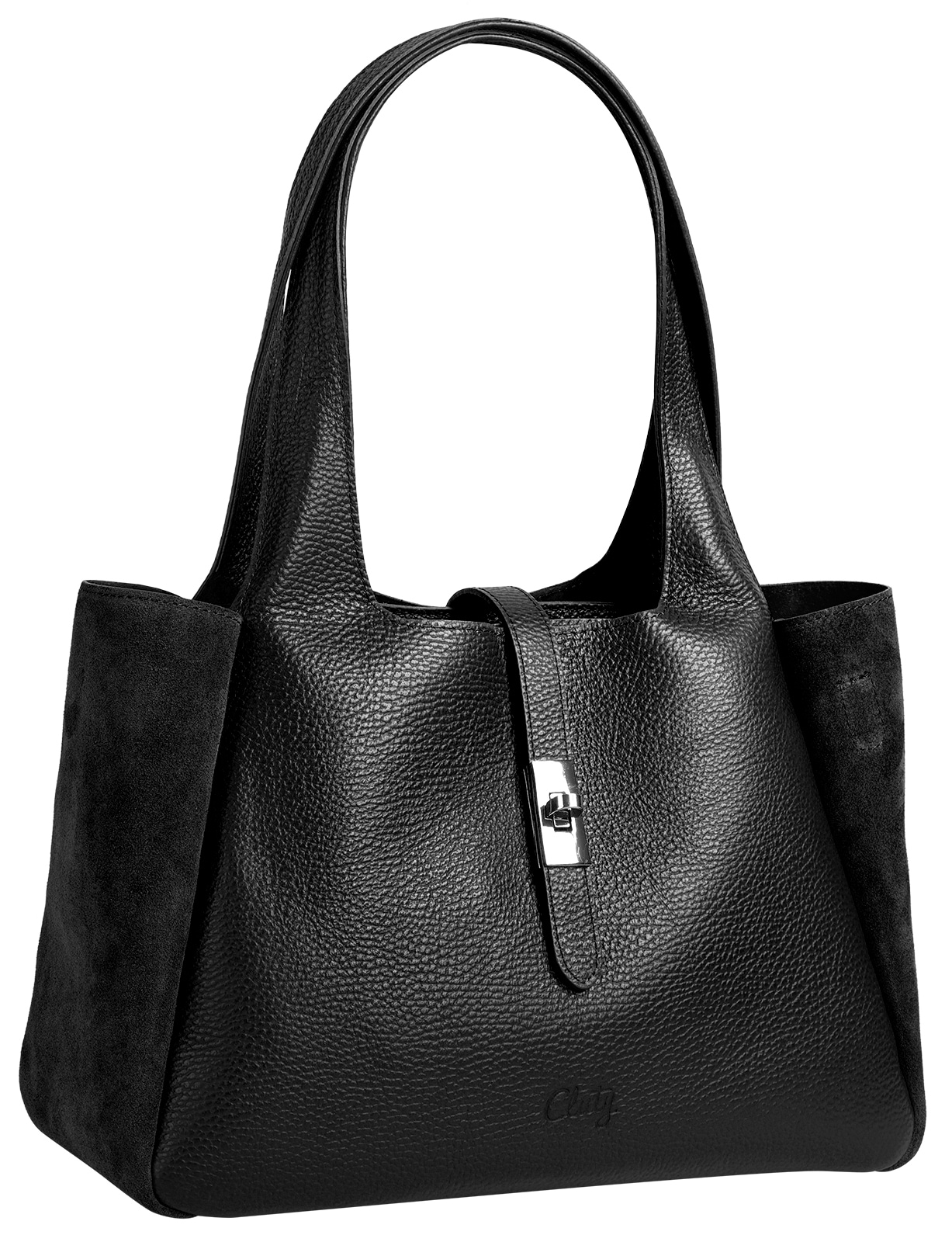 Cluty Shopper echt Leder, Made in Italy