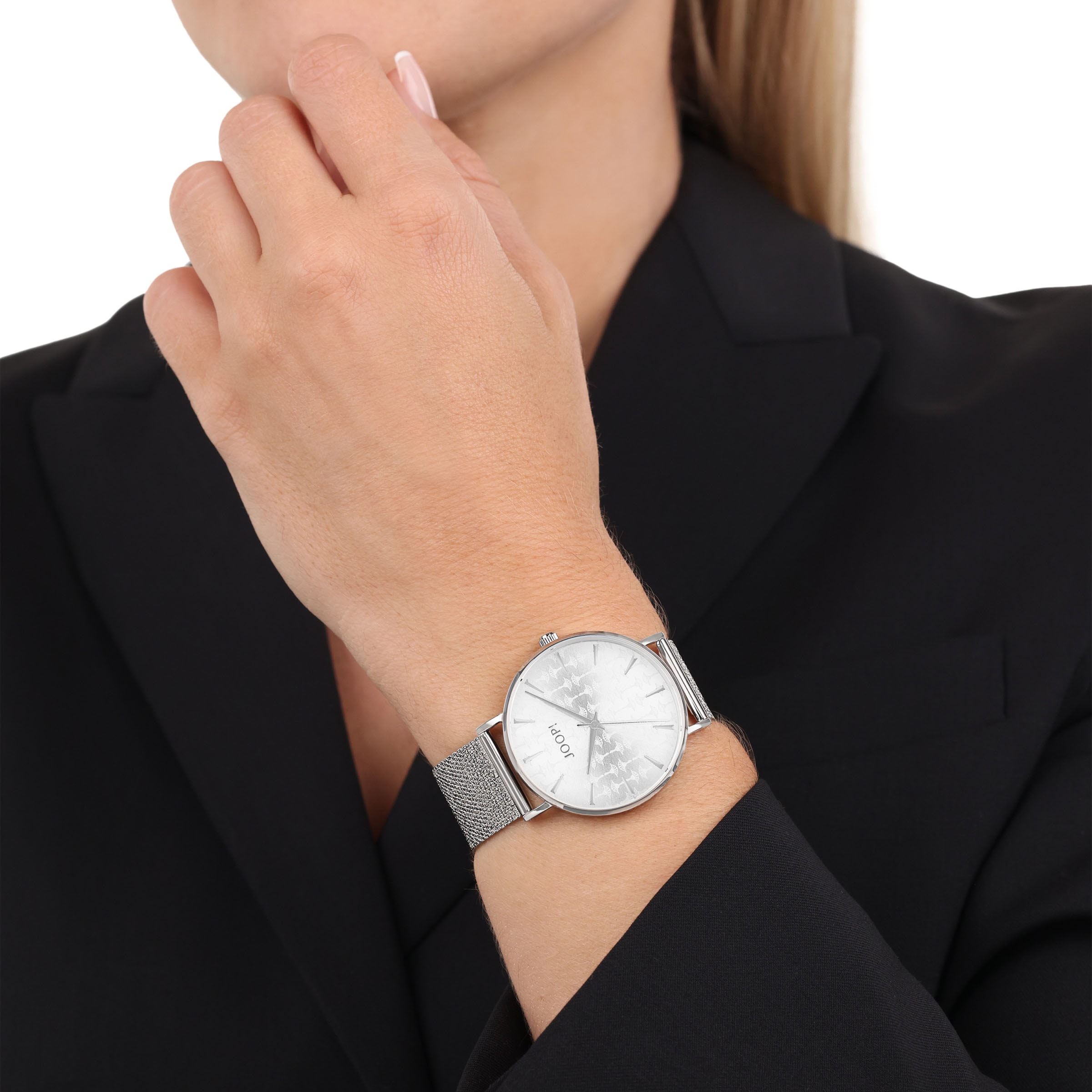 JOOP! Quarzuhr, Armbanduhr, Damenuhr, Edelstahlarmband