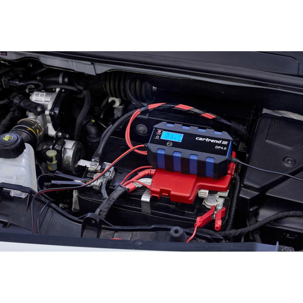 Cartrend Autobatterie-Ladegerät »Batterieladegerät DP 4.0«, (Packung), Ausgangsstrom 4