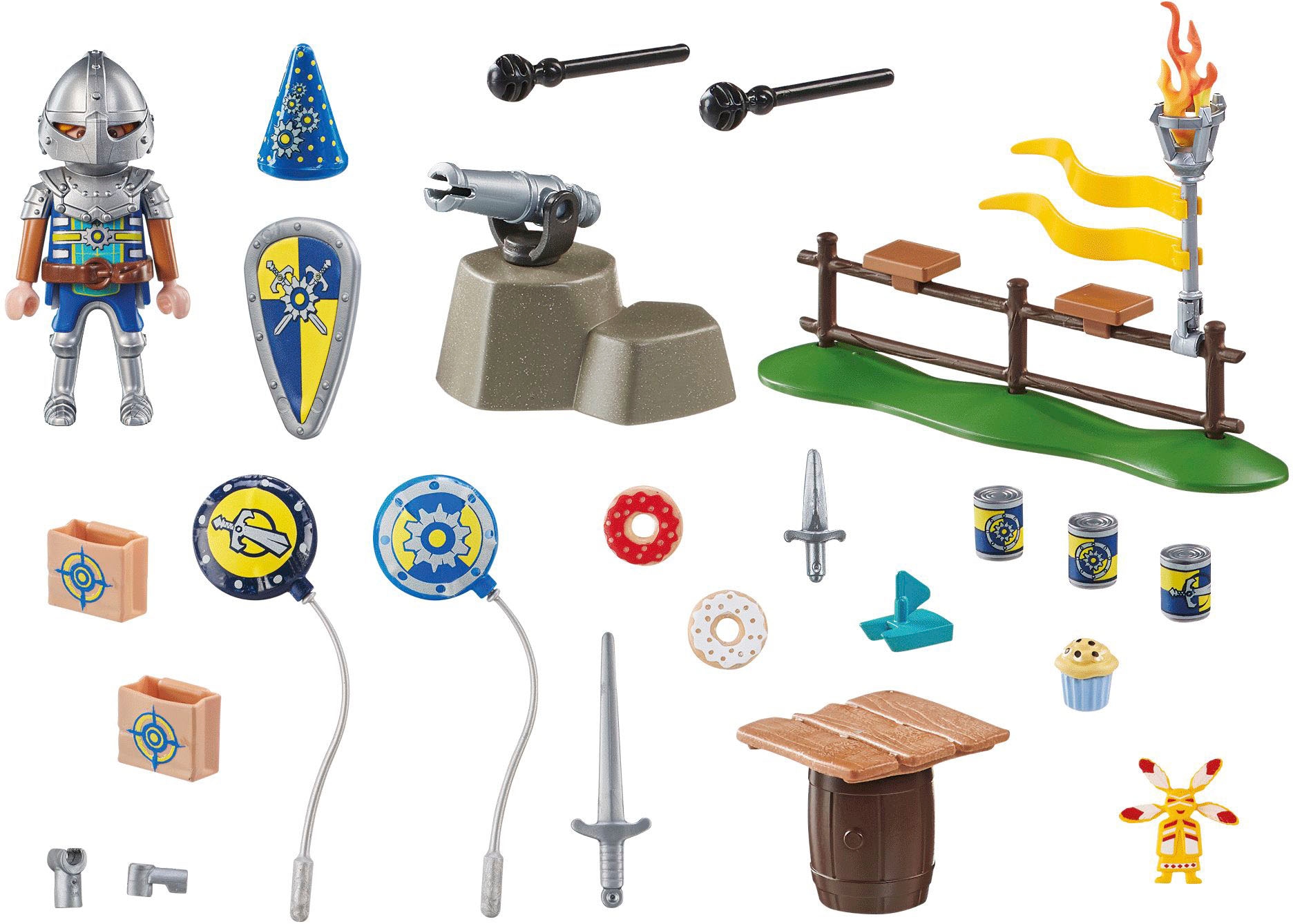 Playmobil® Konstruktions-Spielset »Rittergeburtstag (71447), Novelmore«, (43 St.), Made in Europe