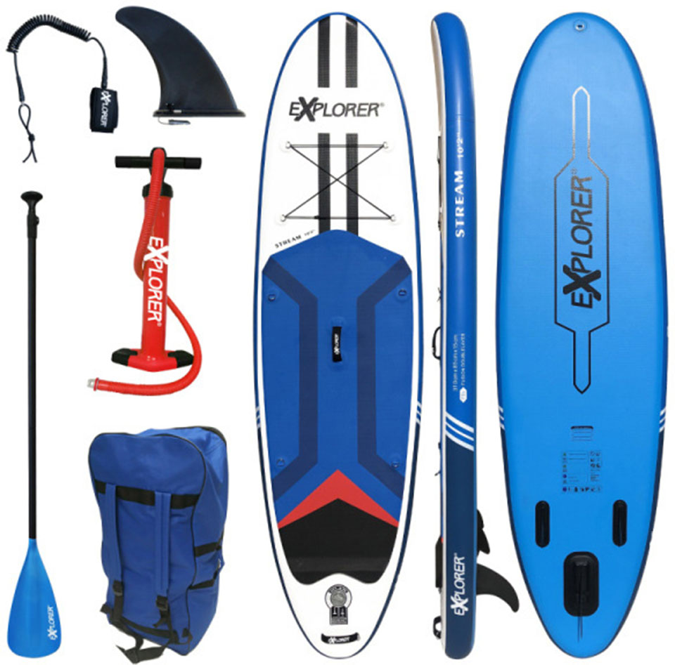 Inflatable SUP-Board »Stream 10.2«, (6 tlg., mit Paddel, Pumpe und Transportrucksack)