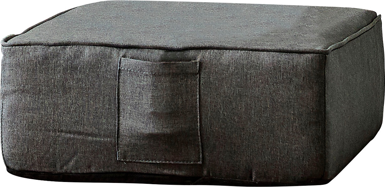 SalesFever Loungeset, (Set, 2 tlg., Sessel mit Hocker), mit Liegefunktion, Relaxsessel, Loungesessel