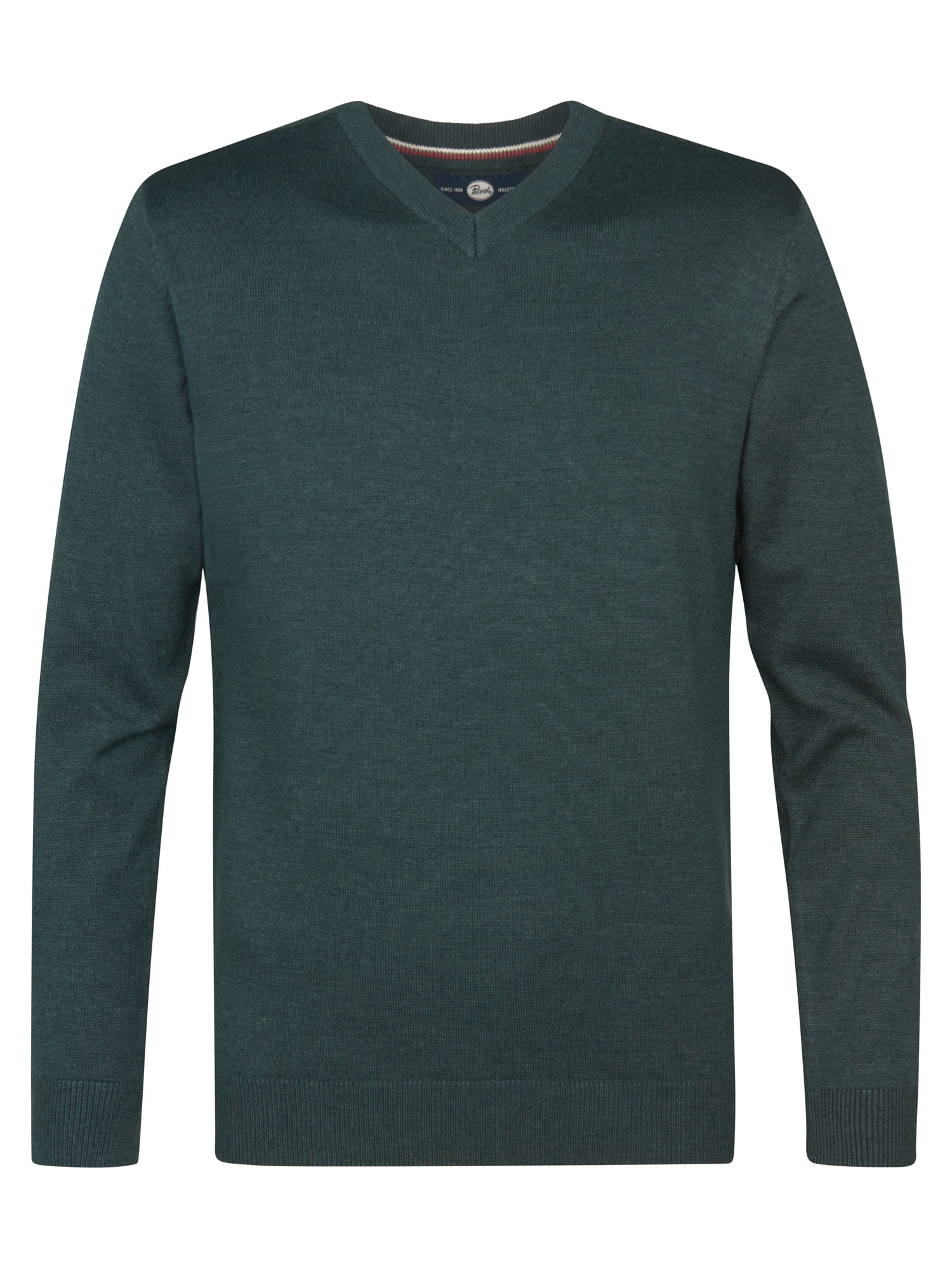 Petrol Industries V-Ausschnitt-Pullover »V-Neck Basi«, Materialmix mit Baumwollanteil