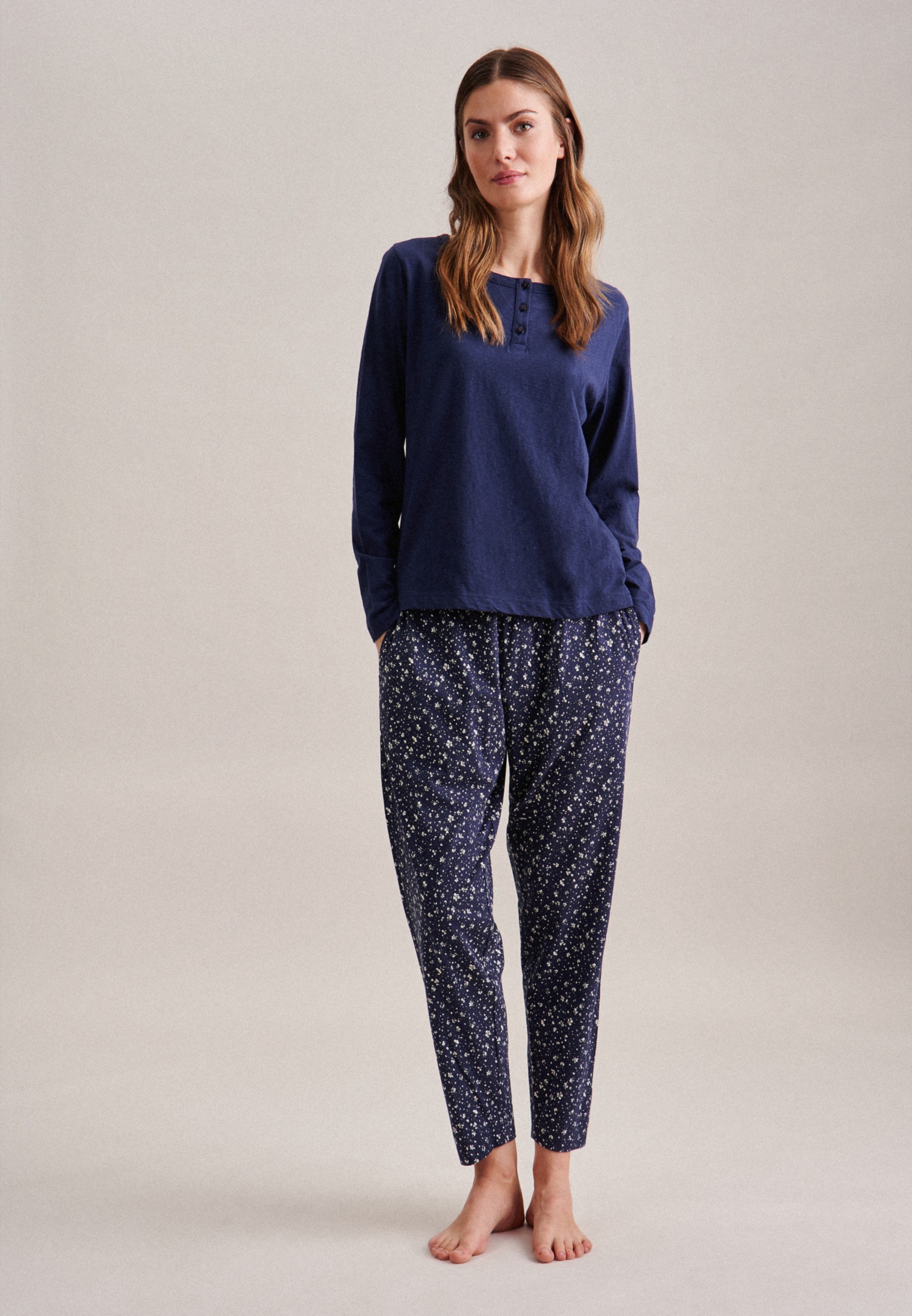 seidensticker Pyjama »Schwarze Rose«