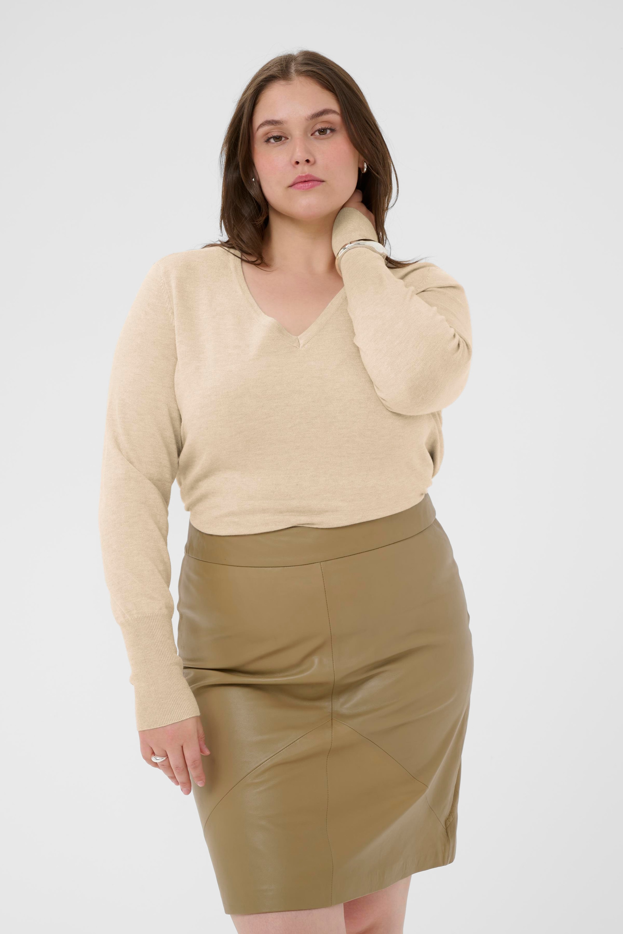 KAFFE Curve Strickpullover »Strickpullover KClizzy«