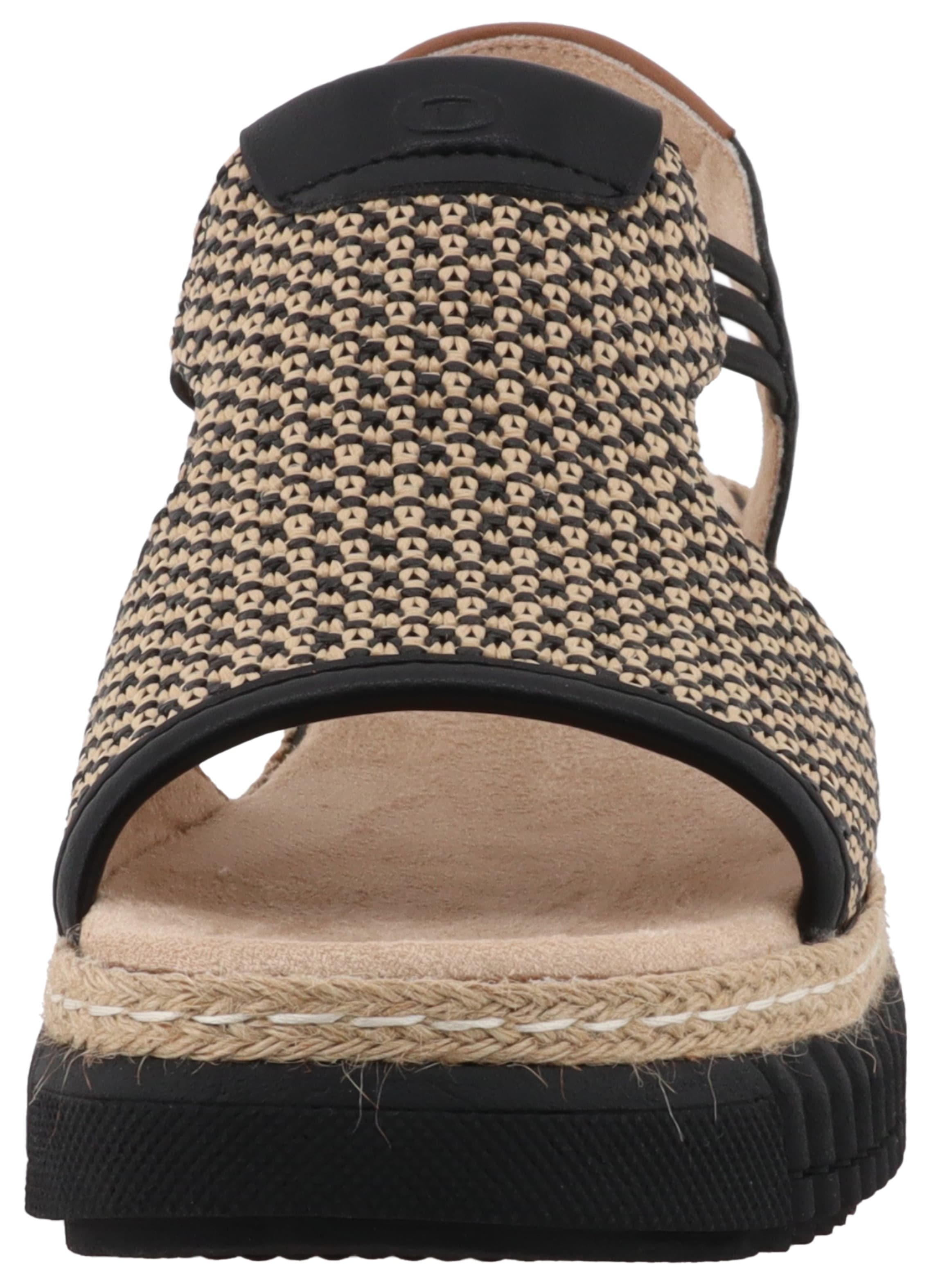 TOM TAILOR Sandalette, Sandale, Riemchensandalette in sommerlicher Flechtoptik