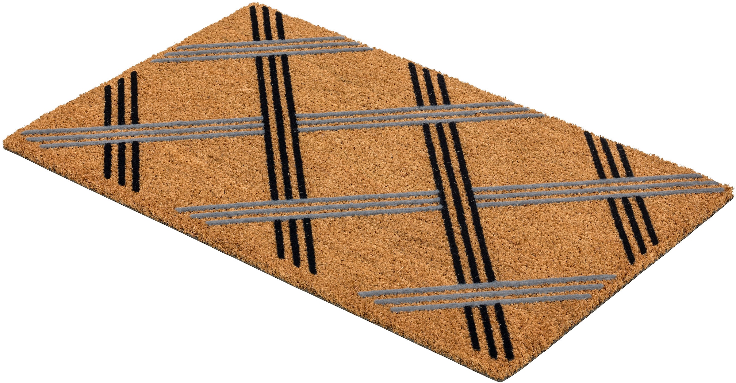 ASTRA Fußmatte »Coco Karo« rechteckig 14 mm Höhe Schmutzfangmatte, Kokosmatte