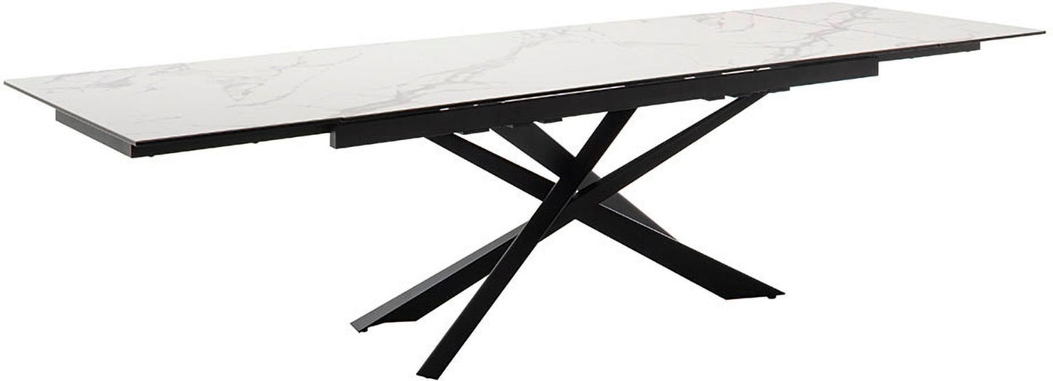 MCA furniture Esstisch »TESERO Auszugtisch 200-300 cm«, (Einzelstück), Keramik,Metall,Marmor-Optik,ausziehbar,belastbar 100kg,10-12 Pers.