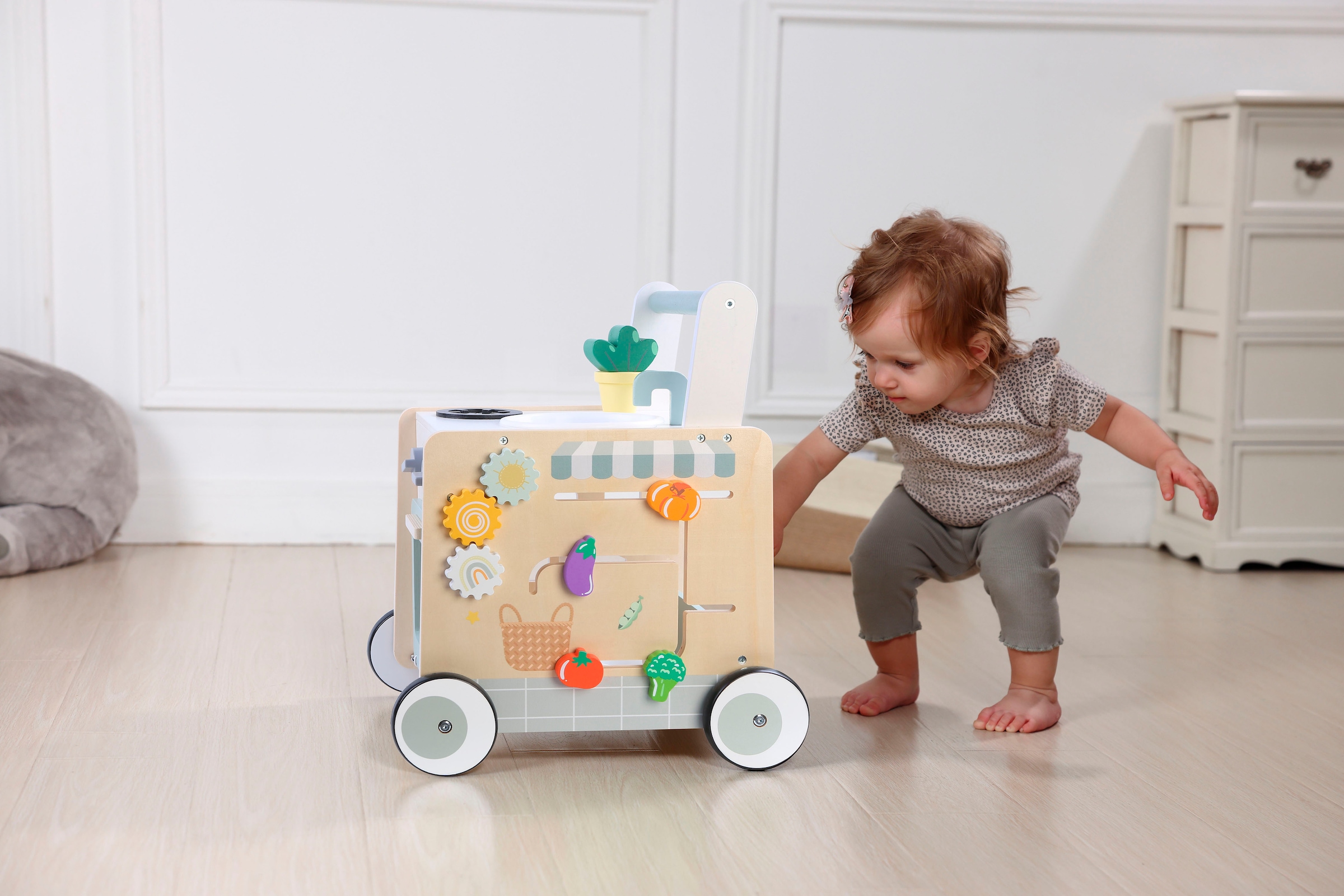 CHIC2000 Lauflernwagen »Activity-Walker, Holz-Spielküche«