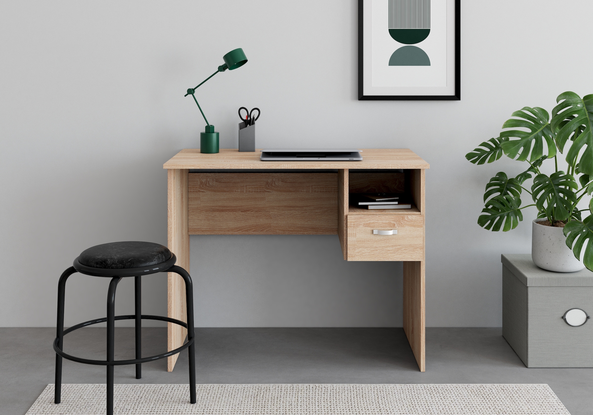 VOGL Möbelfabrik Schreibtisch »Flo« Schülerschreibtisch auch mit Tastaturauszug erhältlich, Breite 91 cm