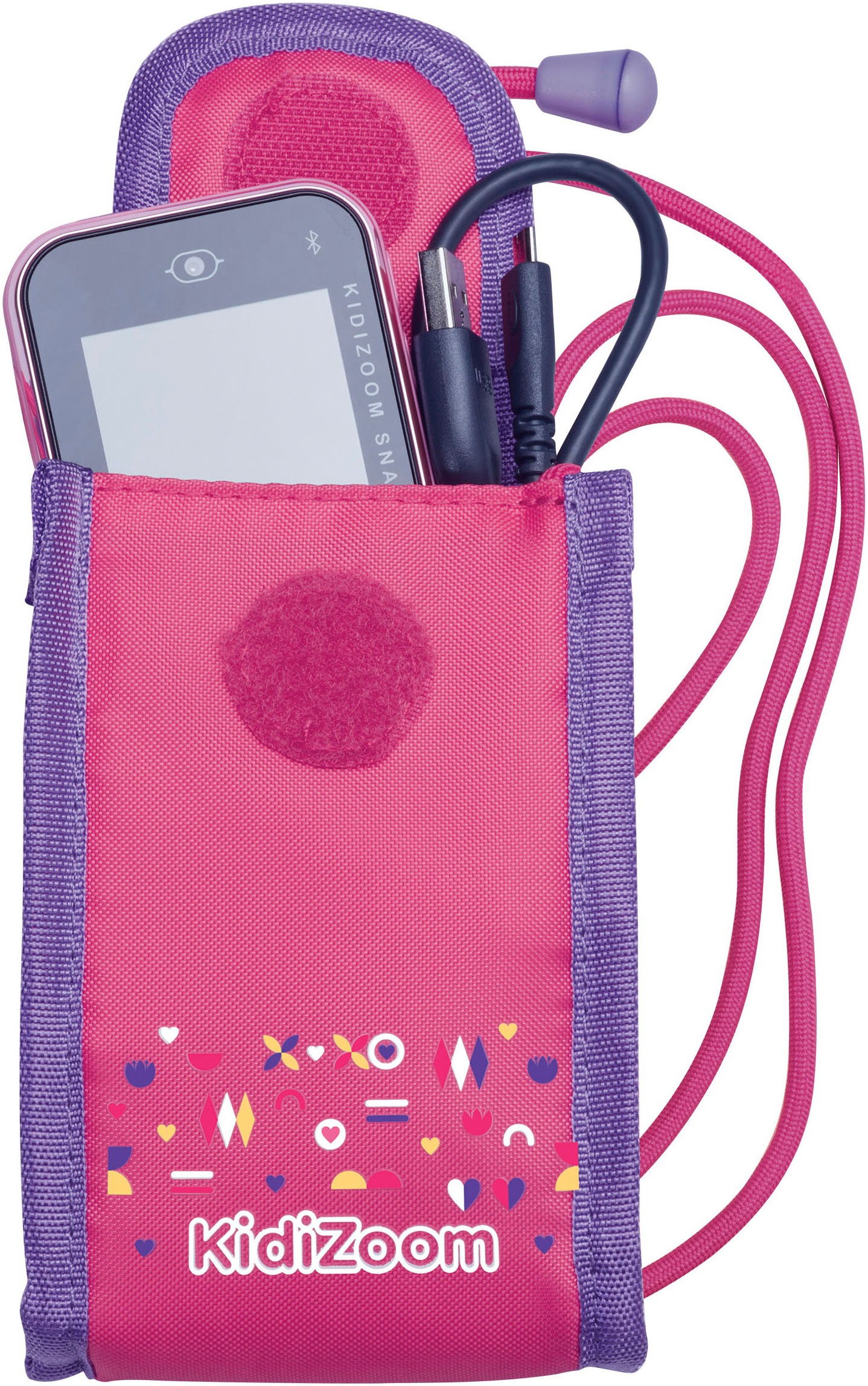 Vtech® Kinderkamera »KidiZoom Snap Touch, pink«, im coolen Smartphone-Format; inklusive Tragetasche