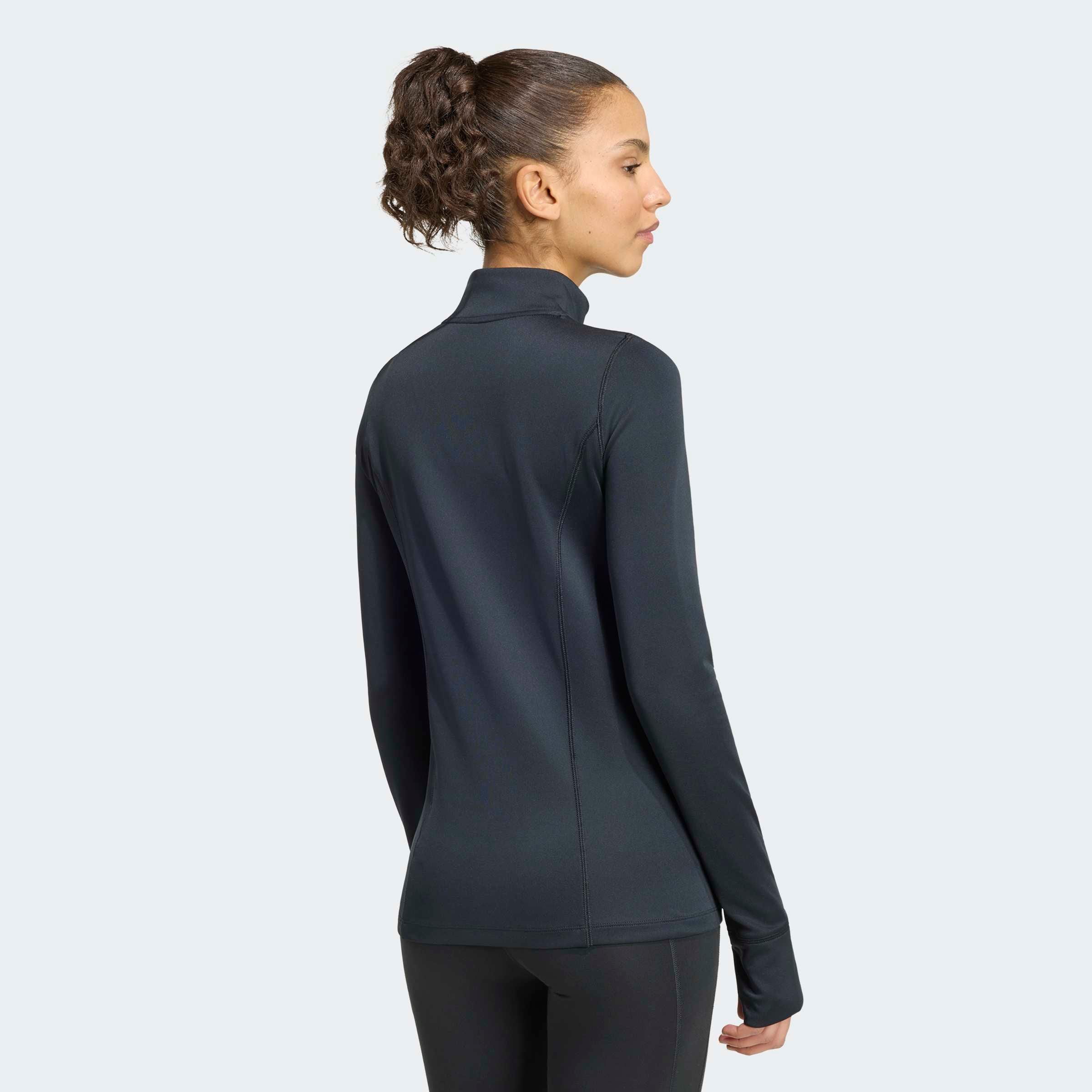 adidas Performance Rollkragenpullover »WORKOUT ESSENTIALS 1/4 ZIP COVER UP« mit Reißverschluss, für Sportmode und Streetwear, sportlicher Stil