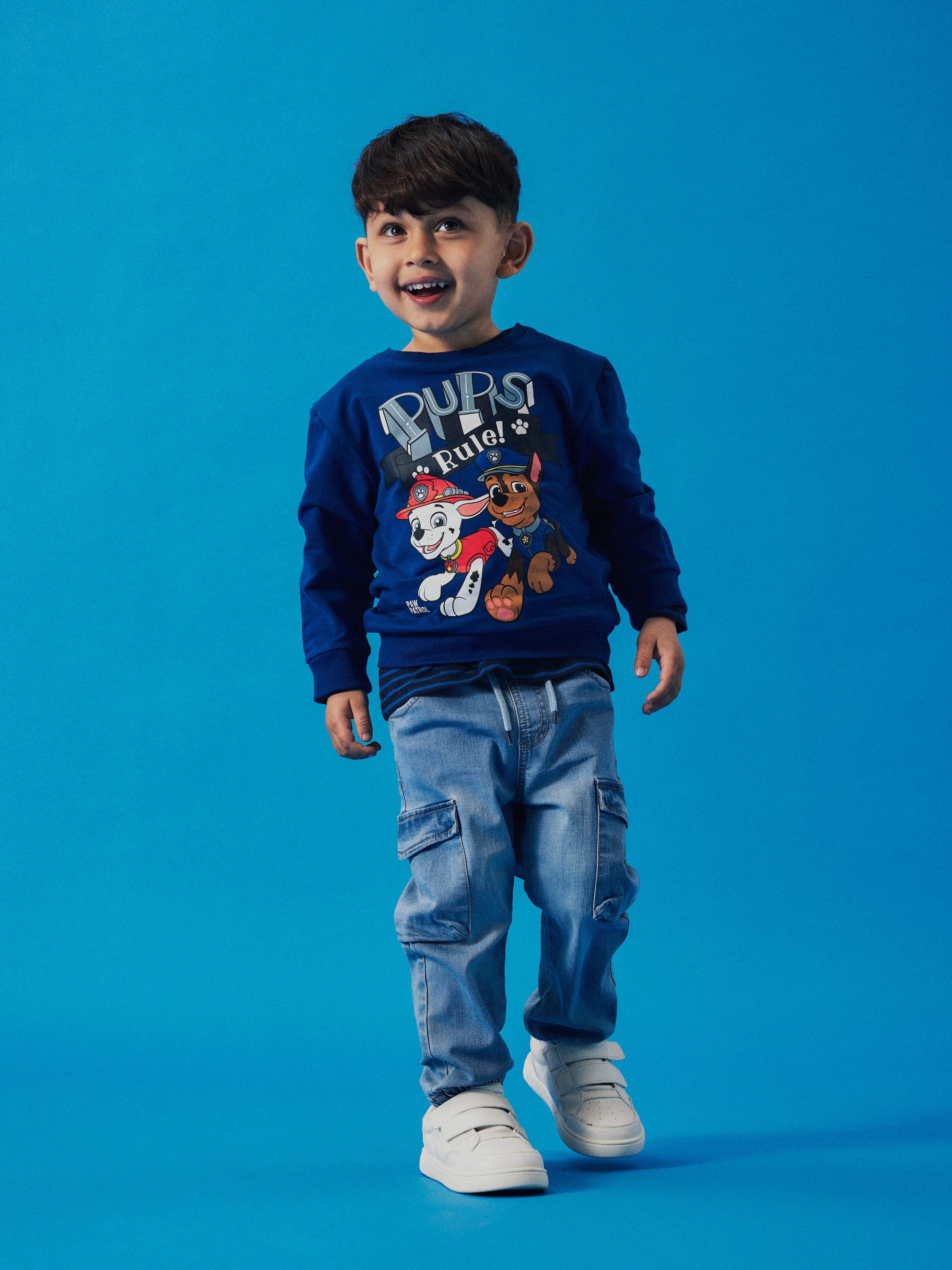 Name It Sweatshirt »NMMDAY für Jungen mit verspieltem Print und bequemem Sitz«, regular fit, Jersey, Rundhals, Rippbündchen
