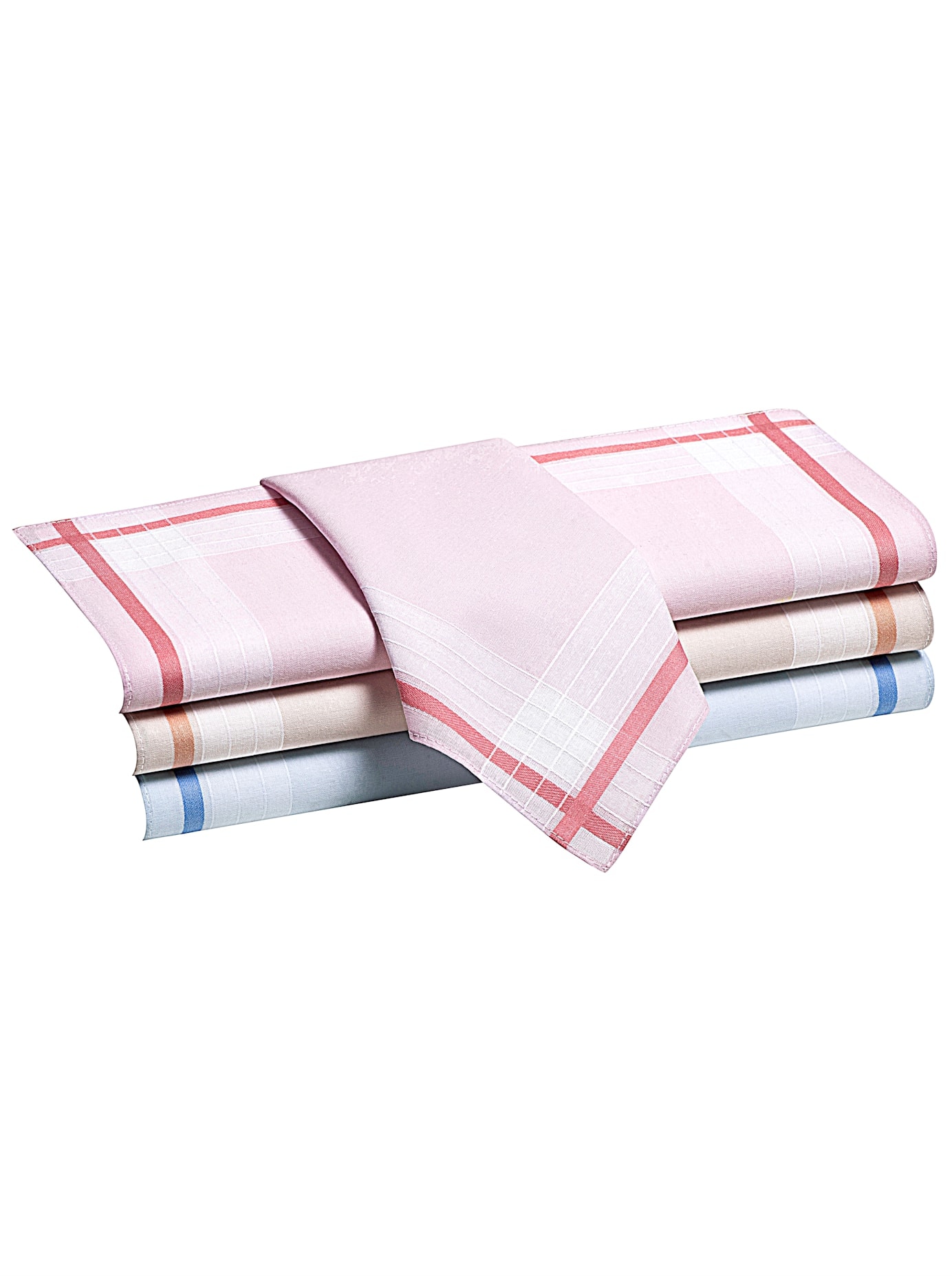 Damen, Taschentuch, farbig-sortiert, farbig-sortiert,