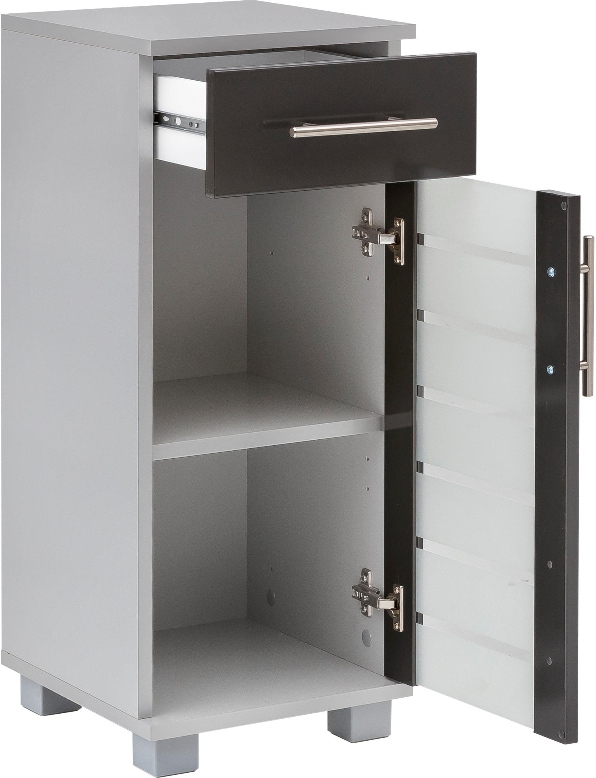 Schildmeyer Unterschrank »Nikosia« Breite 30 cm, mit Glastür, 1 Schublade, MDF-Fronten, Metallgriffe