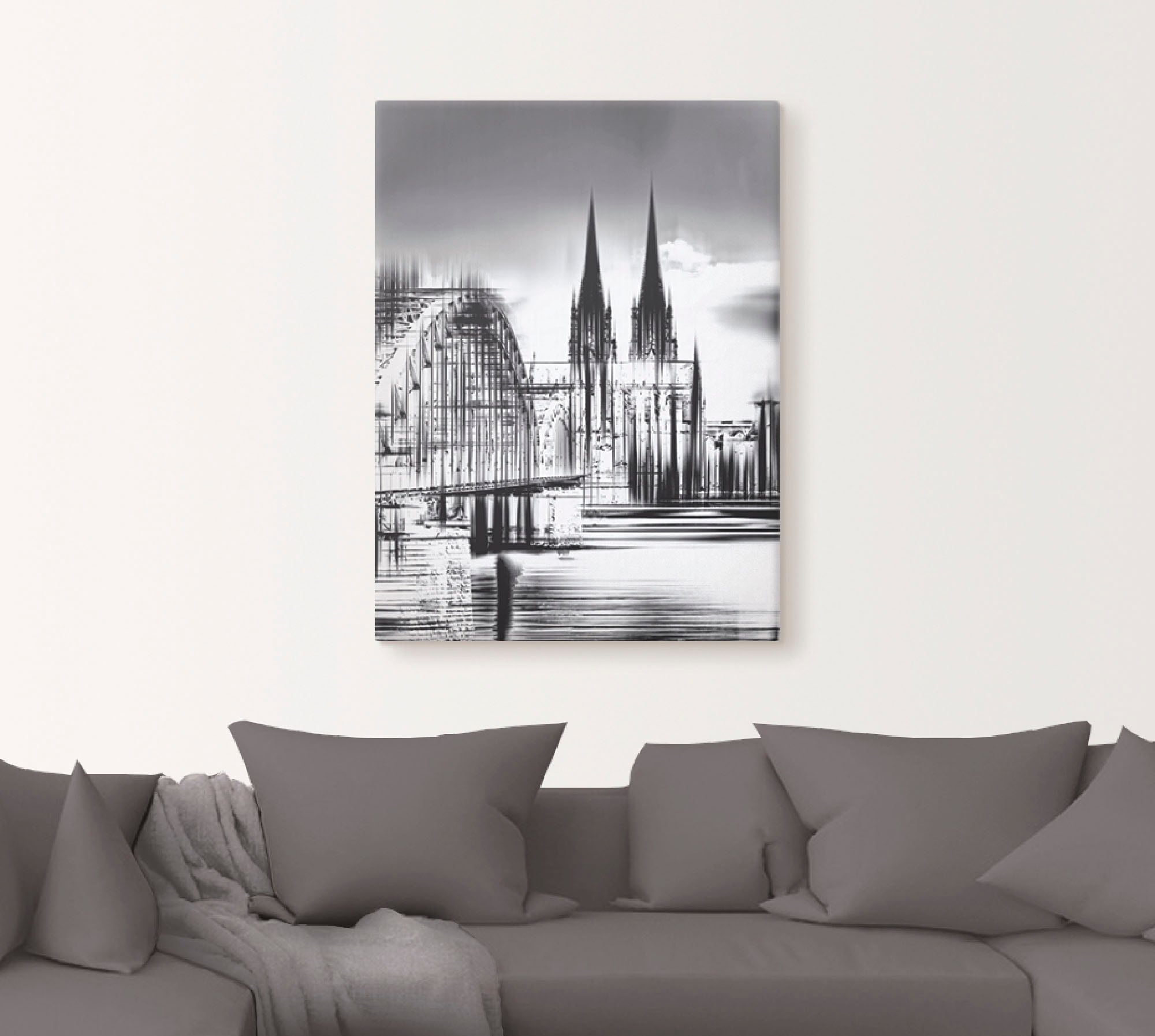 Artland Wandbild »Köln Skyline Collage III«, Deutschland, (1 St.), als Leinwandbild, Poster, Wandaufkleber in verschied. Größen