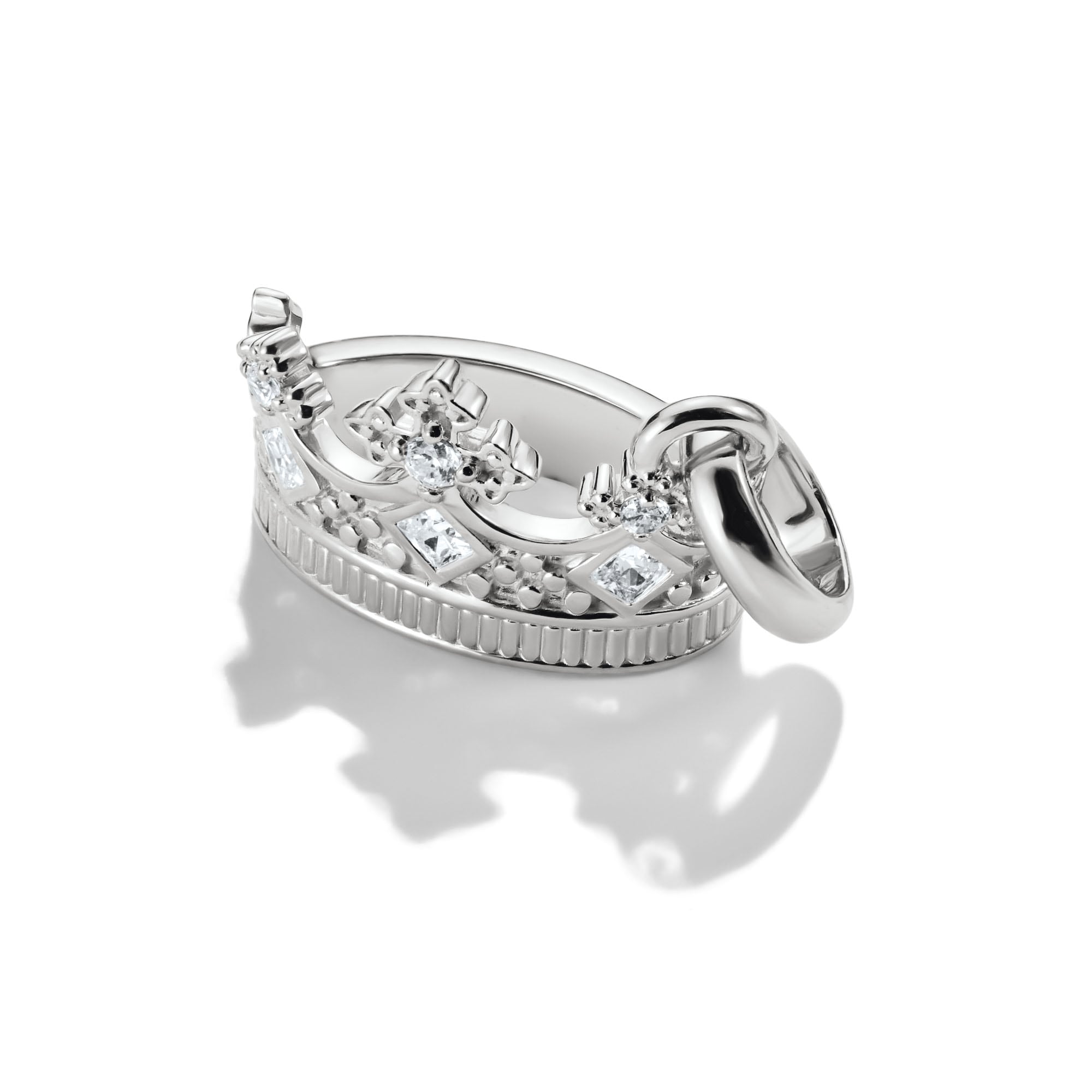 THOMAS SABO Charm-Einhänger »Charm Krone mit Zirkonia - Connect« mit Zirkonia (synth.)