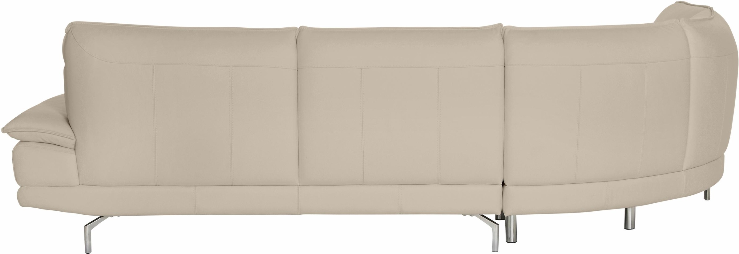 CALIA ITALIA Ecksofa »Dave, italienisches Designsofa L-Form, erstklassiger Sitzkomfort«, Ottomane wahlweise links oder rechts, in zwei tollen Lederqualitäten