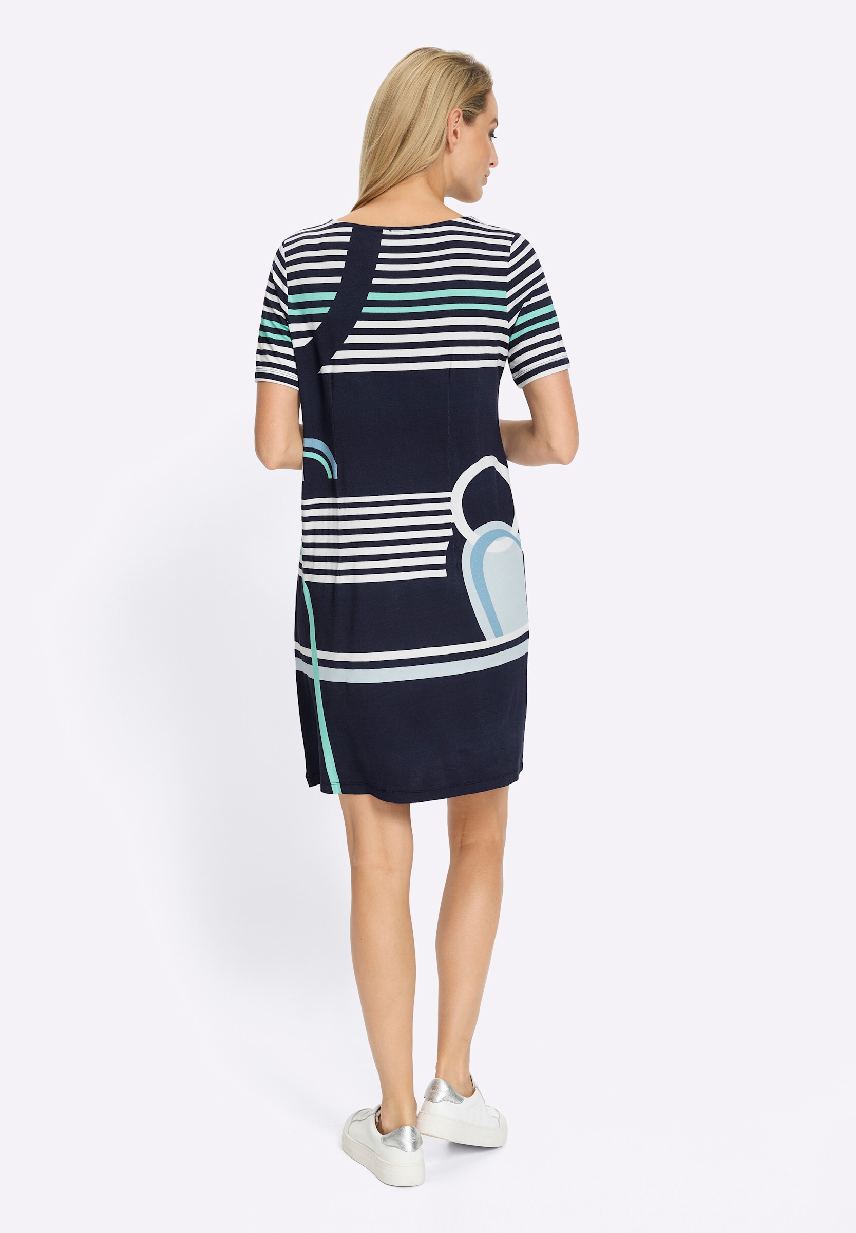 heine Shirtkleid »Druck-Kleid Druckkleid mit Grafikmuster« Ohne Taschen