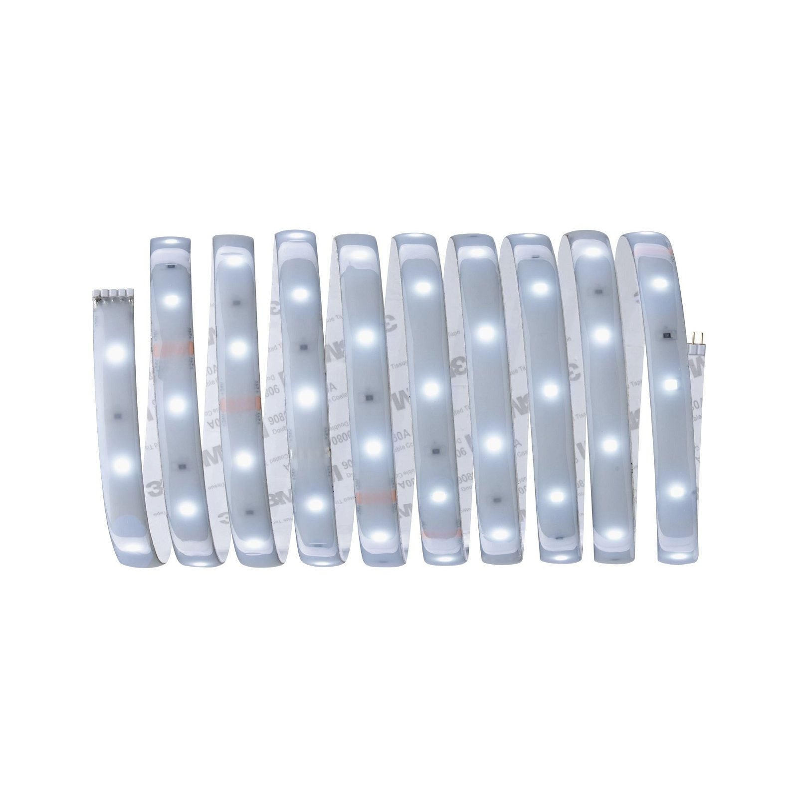 Paulmann LED-Streifen »MaxLED 250 Basisset 3m Daylight 6500K 12W 230/24V Silber Kunststoff«, 1 St.-flammig, IP44 Cover