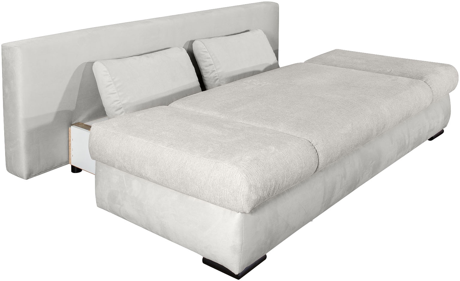 COLLECTION AB Schlafsofa »Chicago mit Bettfunktion, Schlafcouch«, inklusive Bettkasten, Cord-Samt Bezug, anthrazit