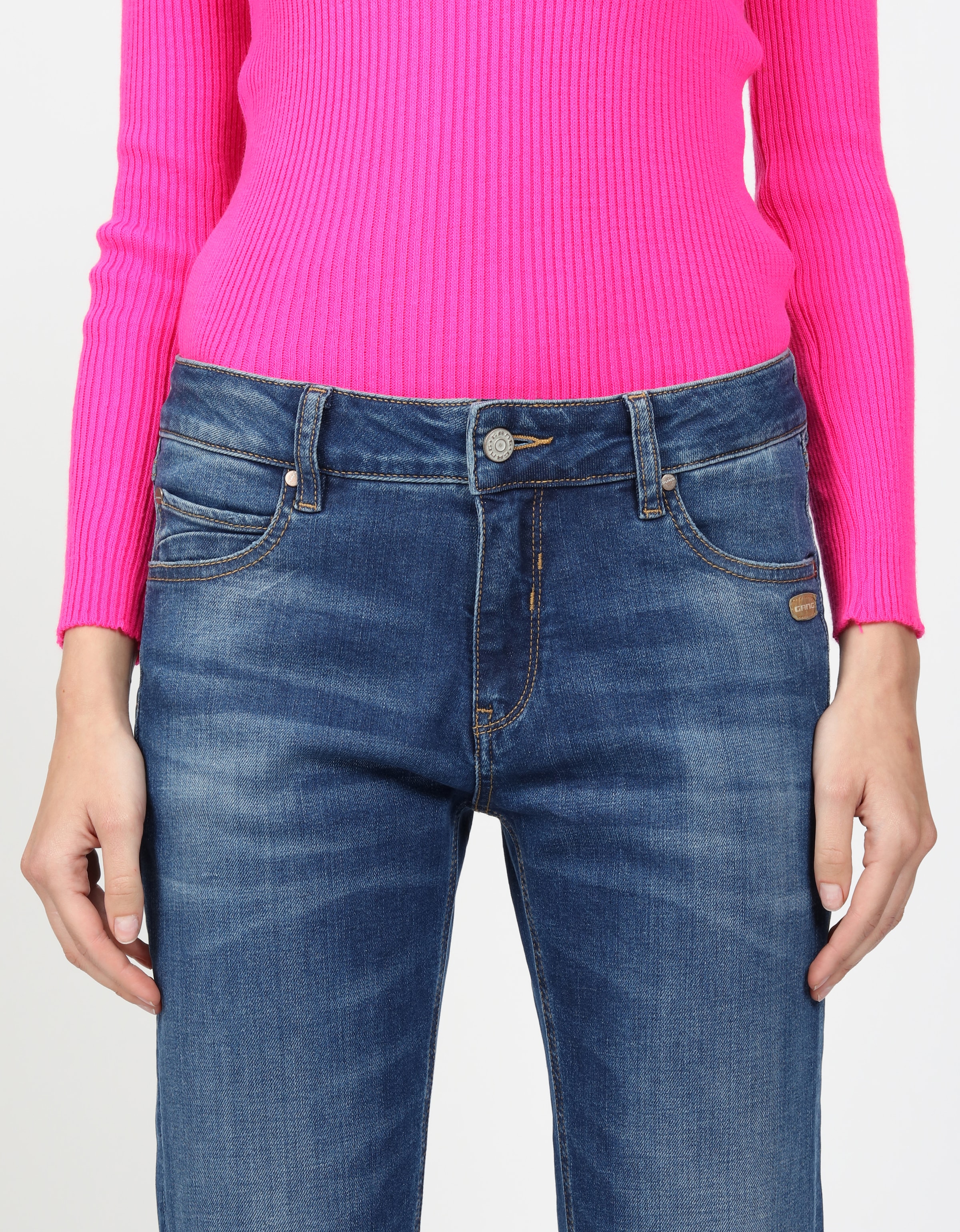 GANG Boyfriend-Jeans »94NADIA«, 5-Pocket Style mit Reißverschluss und Knopf