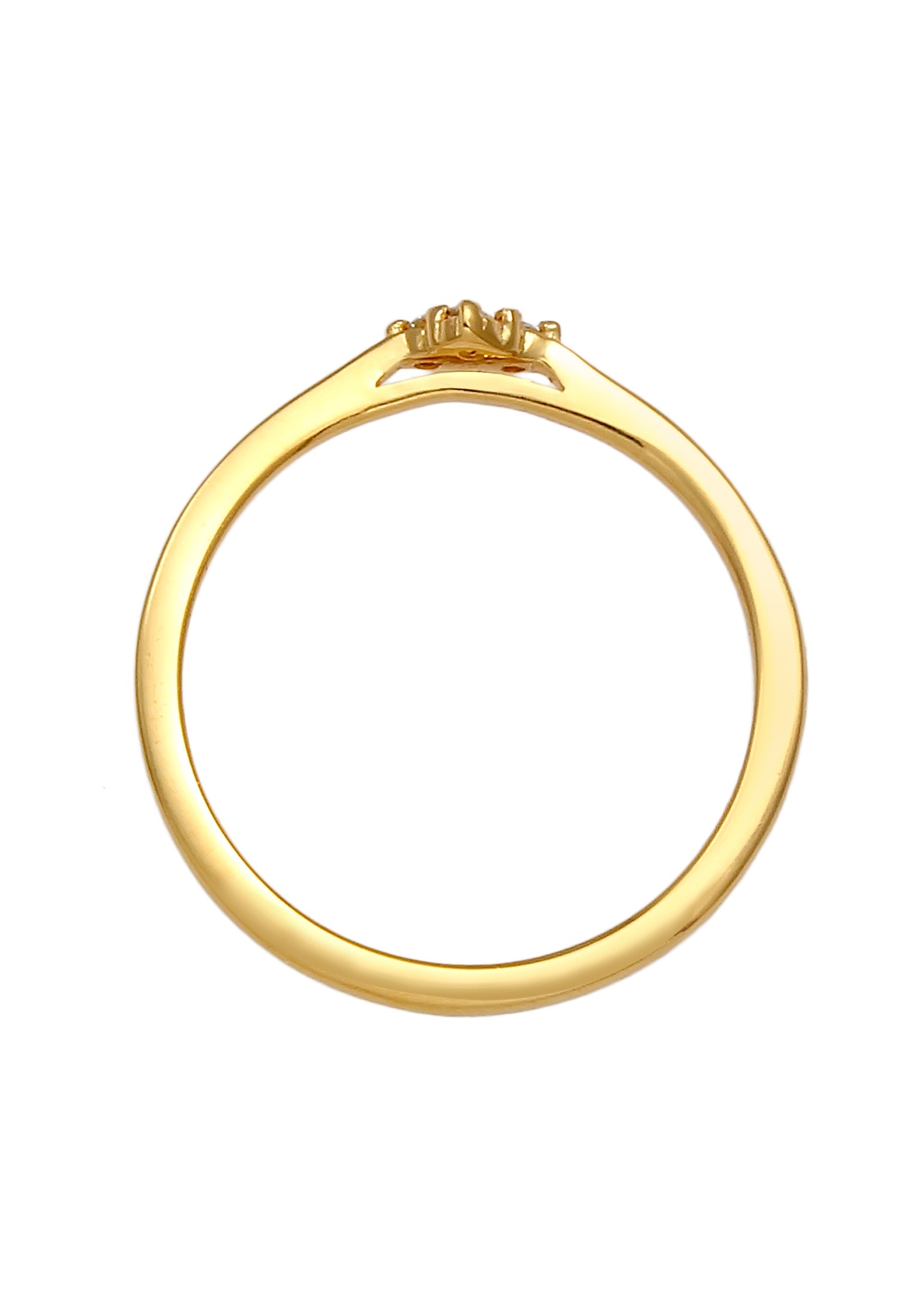 Elli DIAMONDS Verlobungsring »Ring Diamant (0.08 ct.) Verlobung Klassik 925 Silber«