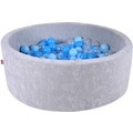 Knorrtoys® Bällebad »Soft, Grey«, mit 300 Bällen soft Blue/Blue/transparent; Made in Europe