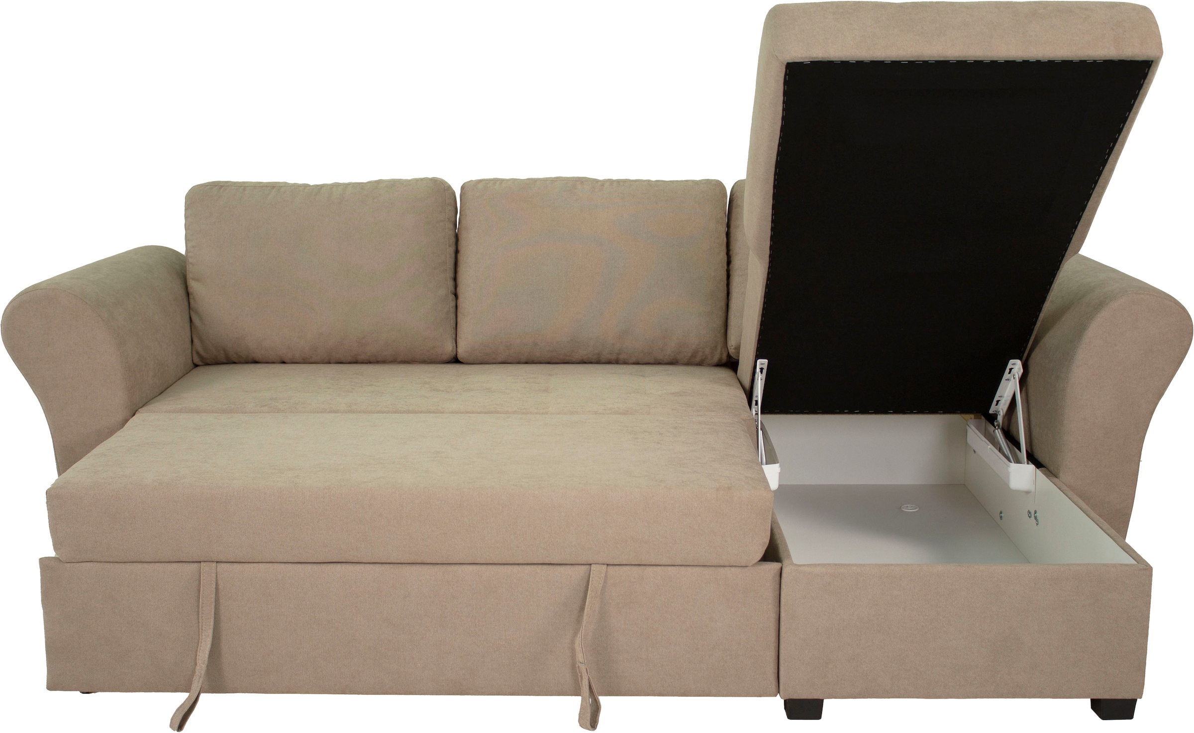Trends by HG Ecksofa »LASSE, L-Form«, (2 St.), inkl. Schlaffunktion & Bettkasten