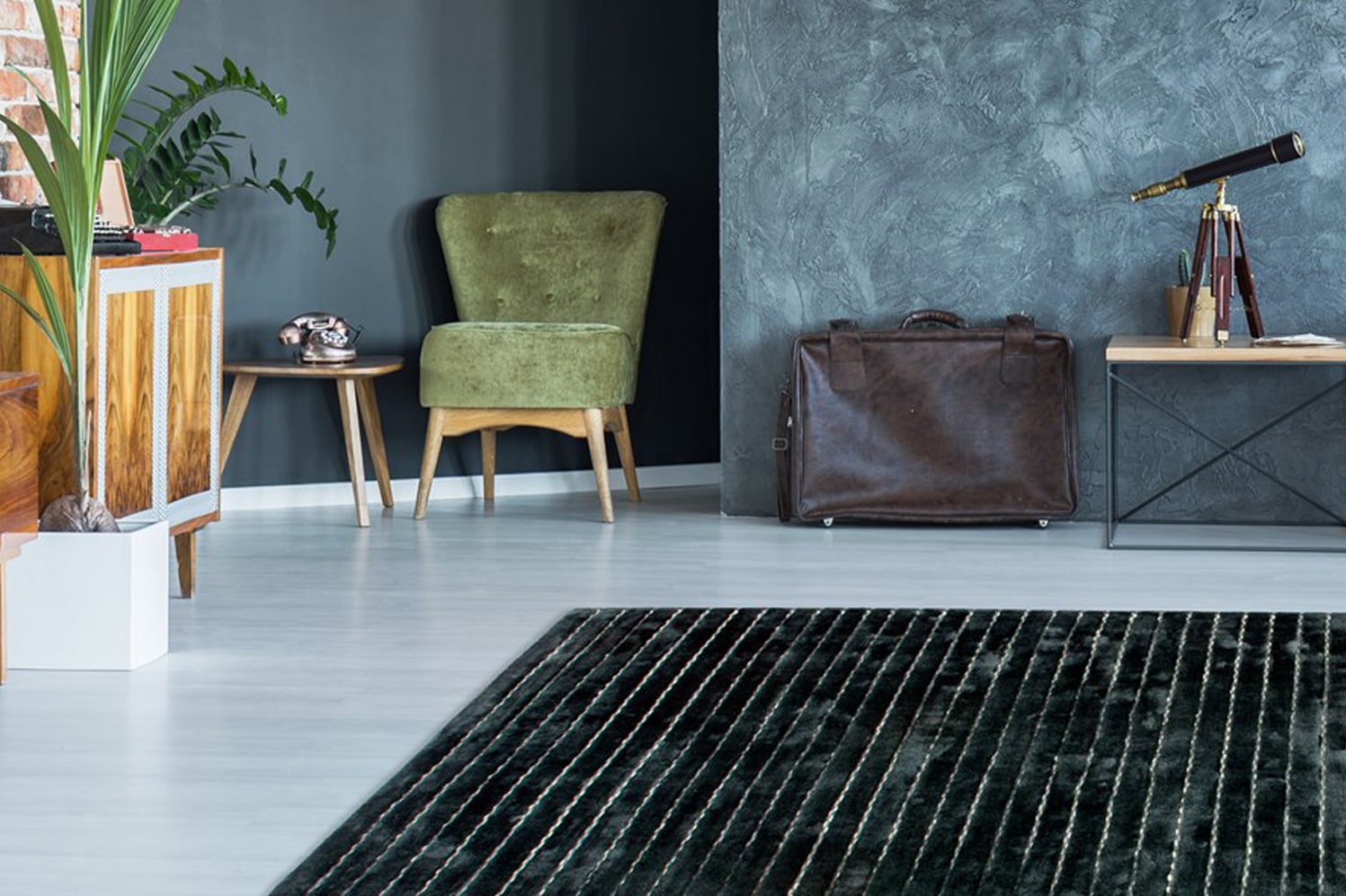calo-deluxe Teppich »Scorpius 115«, rechteckig, 12 mm Höhe, Hoch-Tief-Struktur, Wohnzimmer