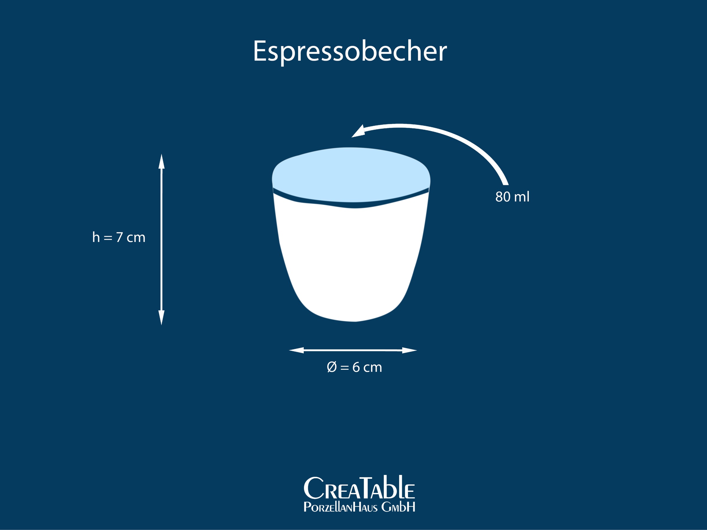 CreaTable Espressotasse »Squeezy Mocha Mousse, Espressobecher 4-tlg« Einzigartige Optik, Reaktivglasur
