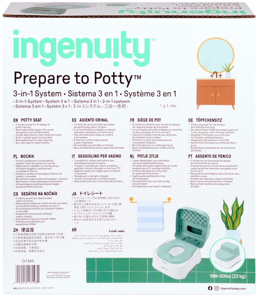 ingenuity Toilettentrainer »Prepare to Potty 3-in-1 System«