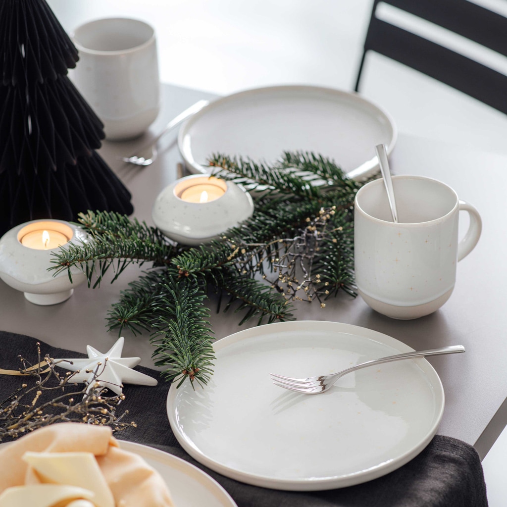 like. by Villeroy & Boch Speiseteller »Speiseteller Winter Glow ø 27,3 cm 6er Set beige«